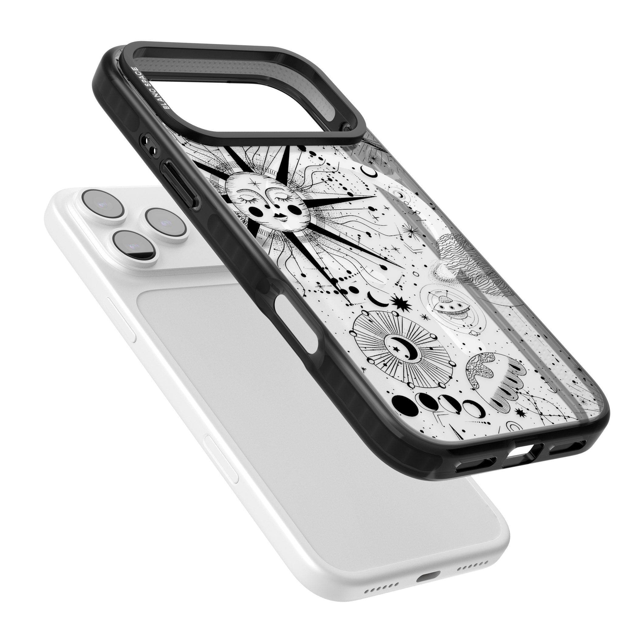 Cosmic Sun Zodiac iPhone 17 Pro Impact Pro Black Phone Case Colours