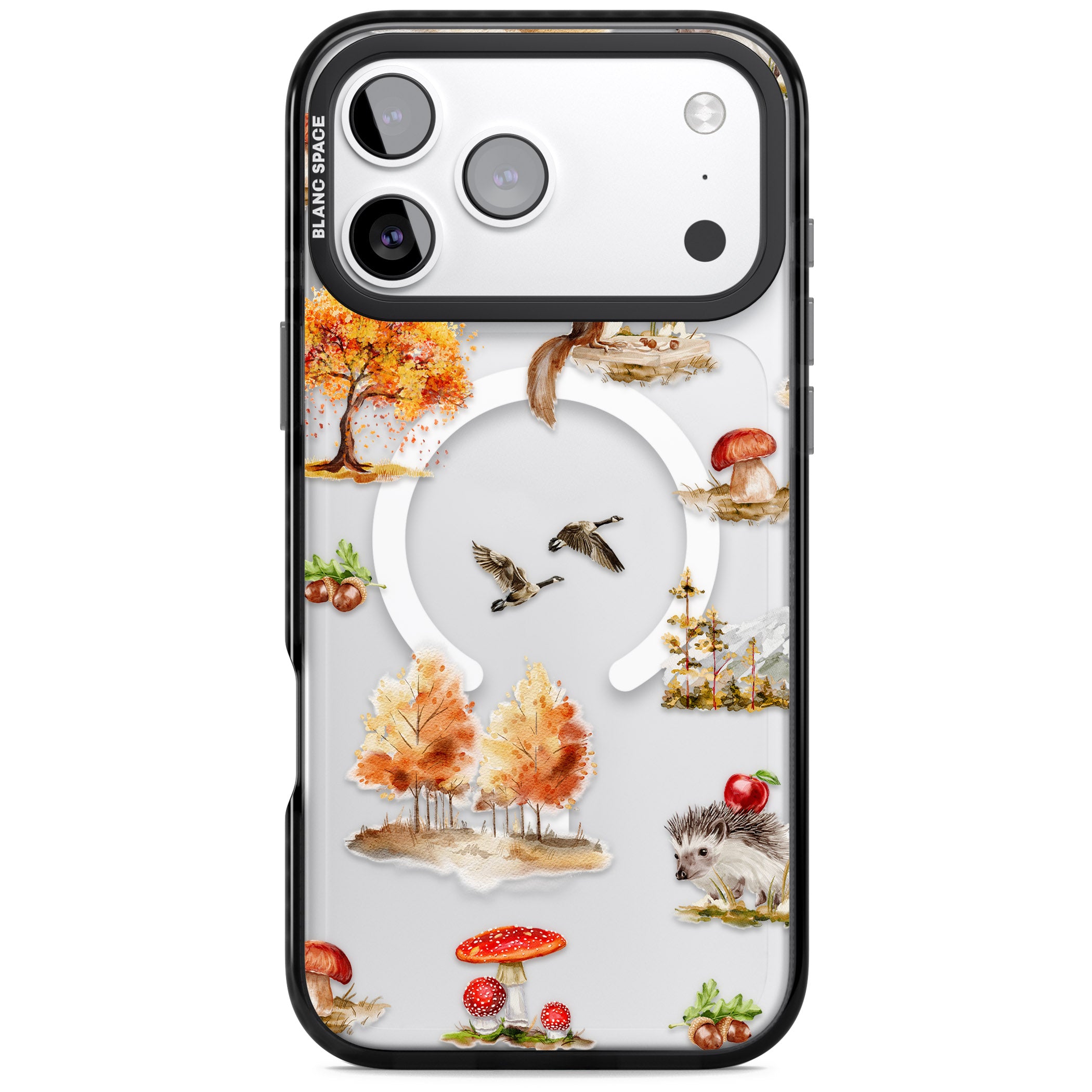 Fall Forest Friends iPhone 17 Pro Impact Pro Black Phone Case