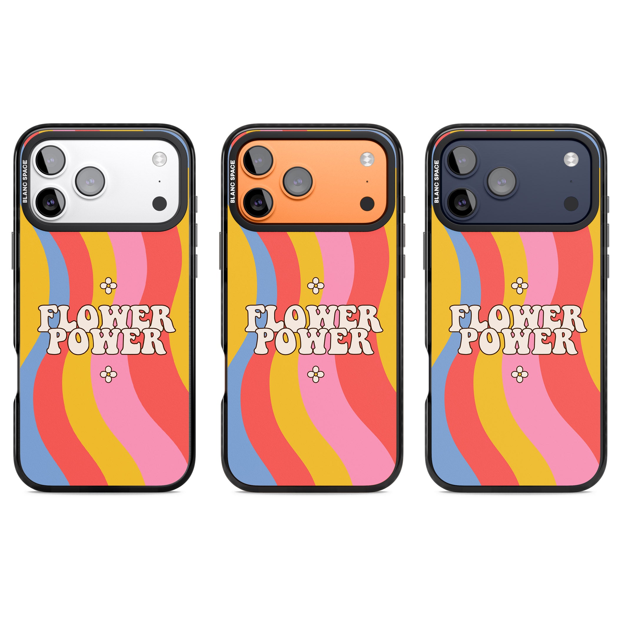 Melting Flower Power iPhone 17 Pro Impact Pro Black Phone Case APT Impact Protection