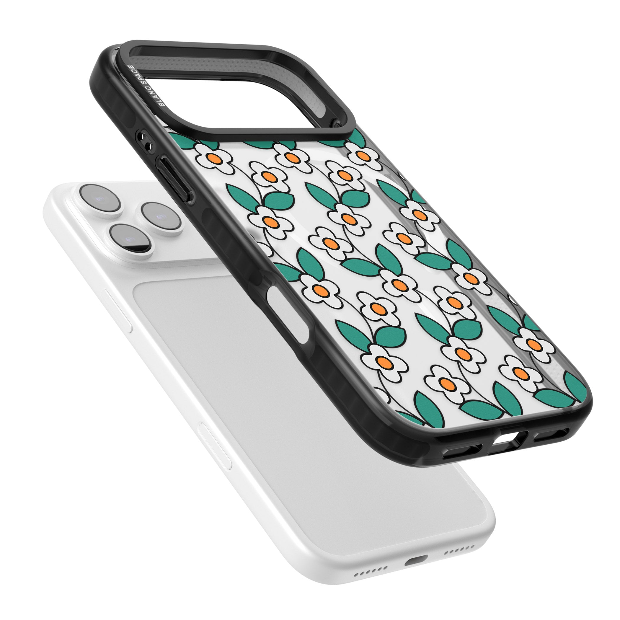 Spring Daisies iPhone 17 Pro Max Impact Pro Black Phone Case Colours