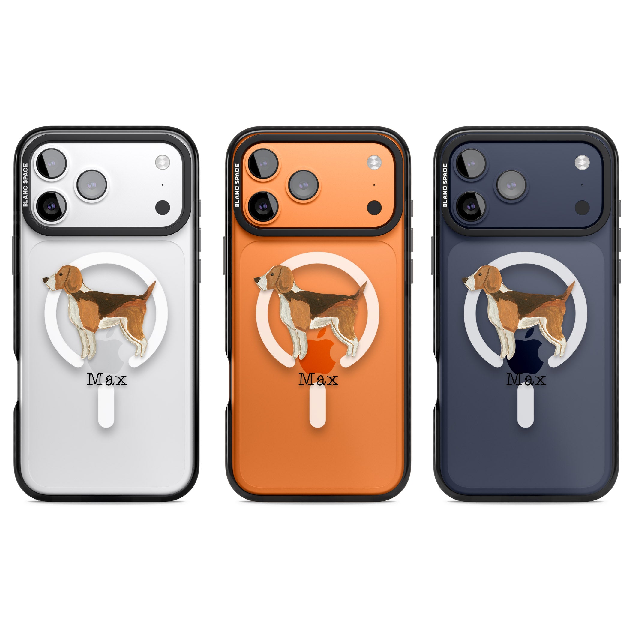 Personalised Beagle iPhone 17 Pro Impact Pro Black Phone Case APT Impact Protection