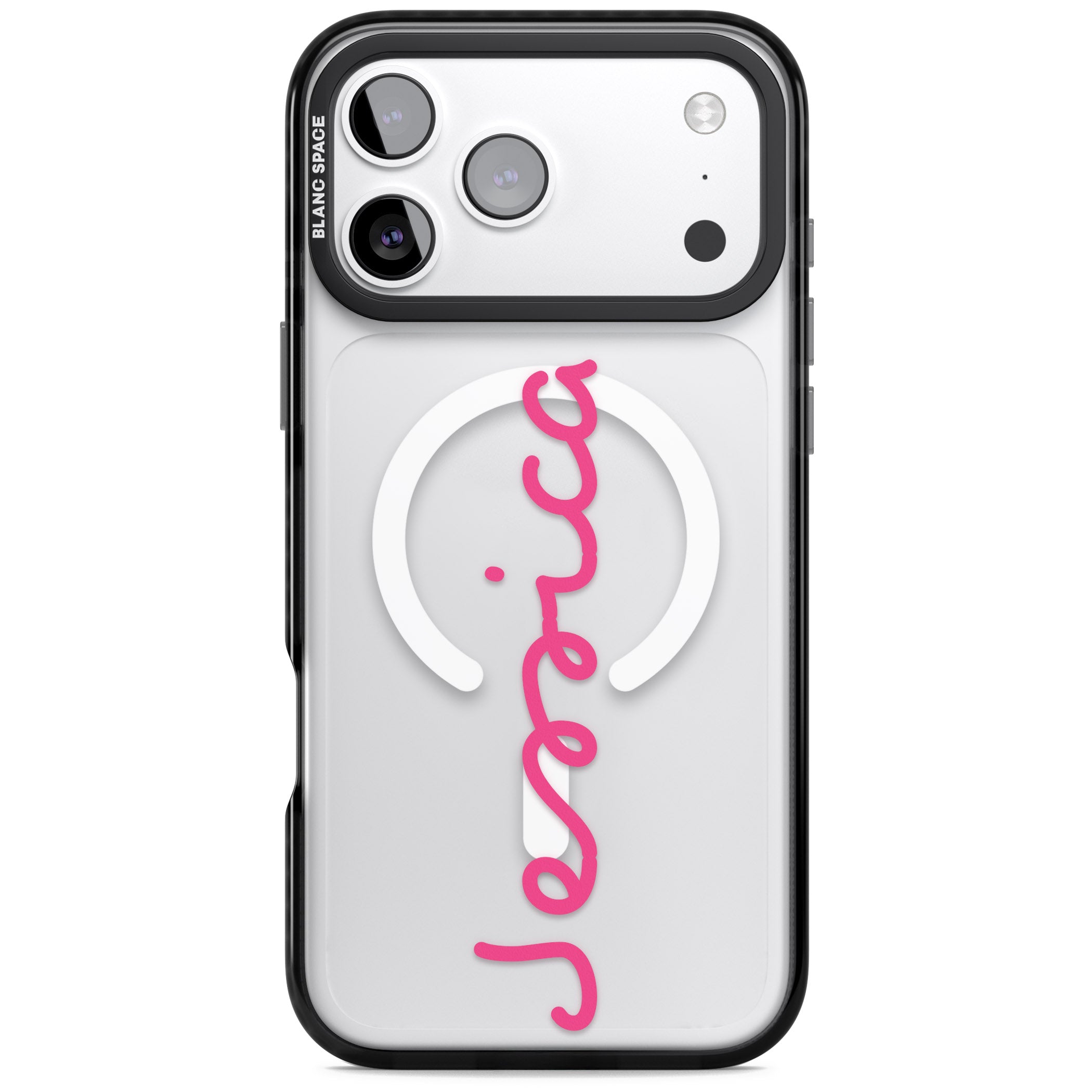 Personalised Summer Name iPhone 17 Pro Impact Pro Black Phone Case