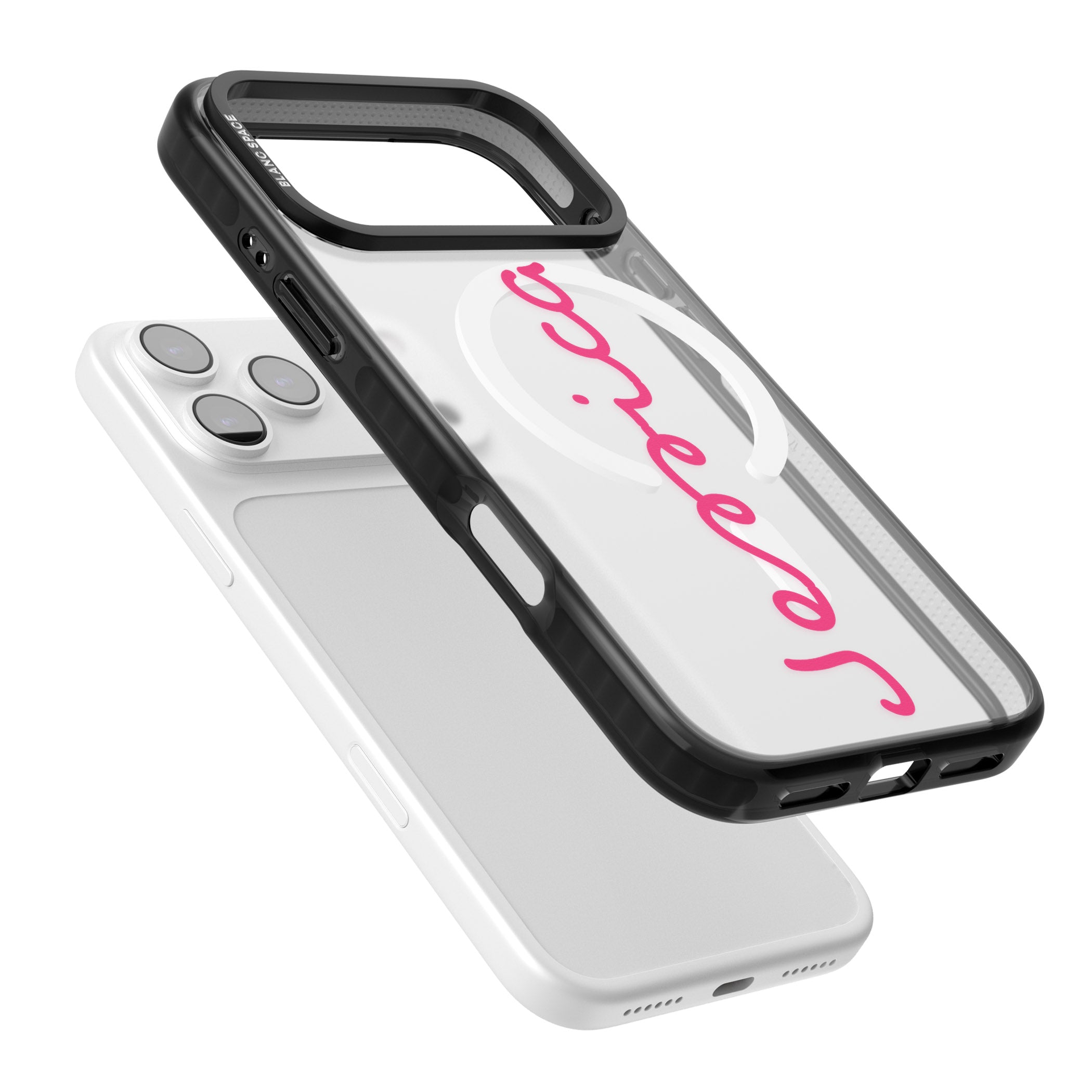 Personalised Summer Name iPhone 17 Pro Impact Pro Black Phone Case Colours