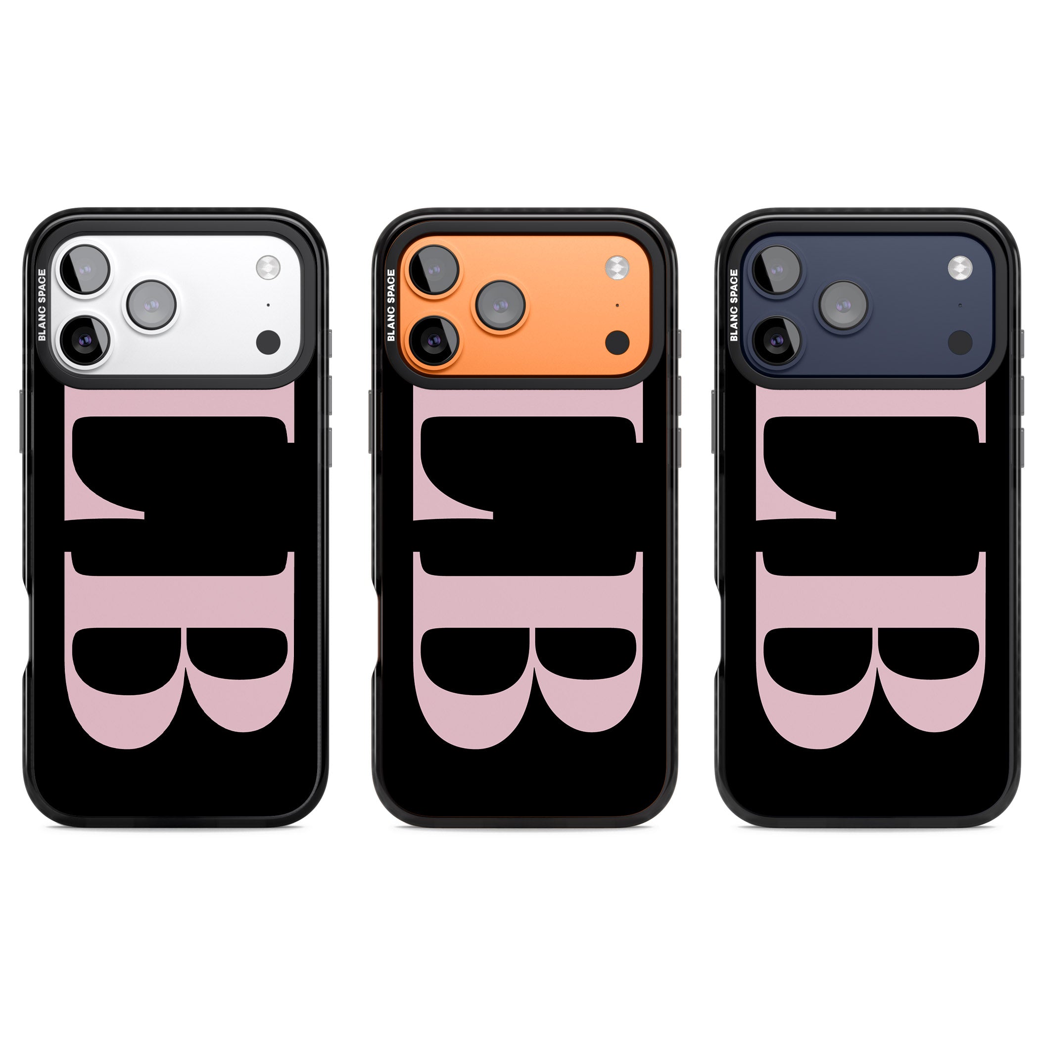 Personalised Pink & Black Green Letters iPhone 17 Pro Impact Pro Black Phone Case APT Impact Protection