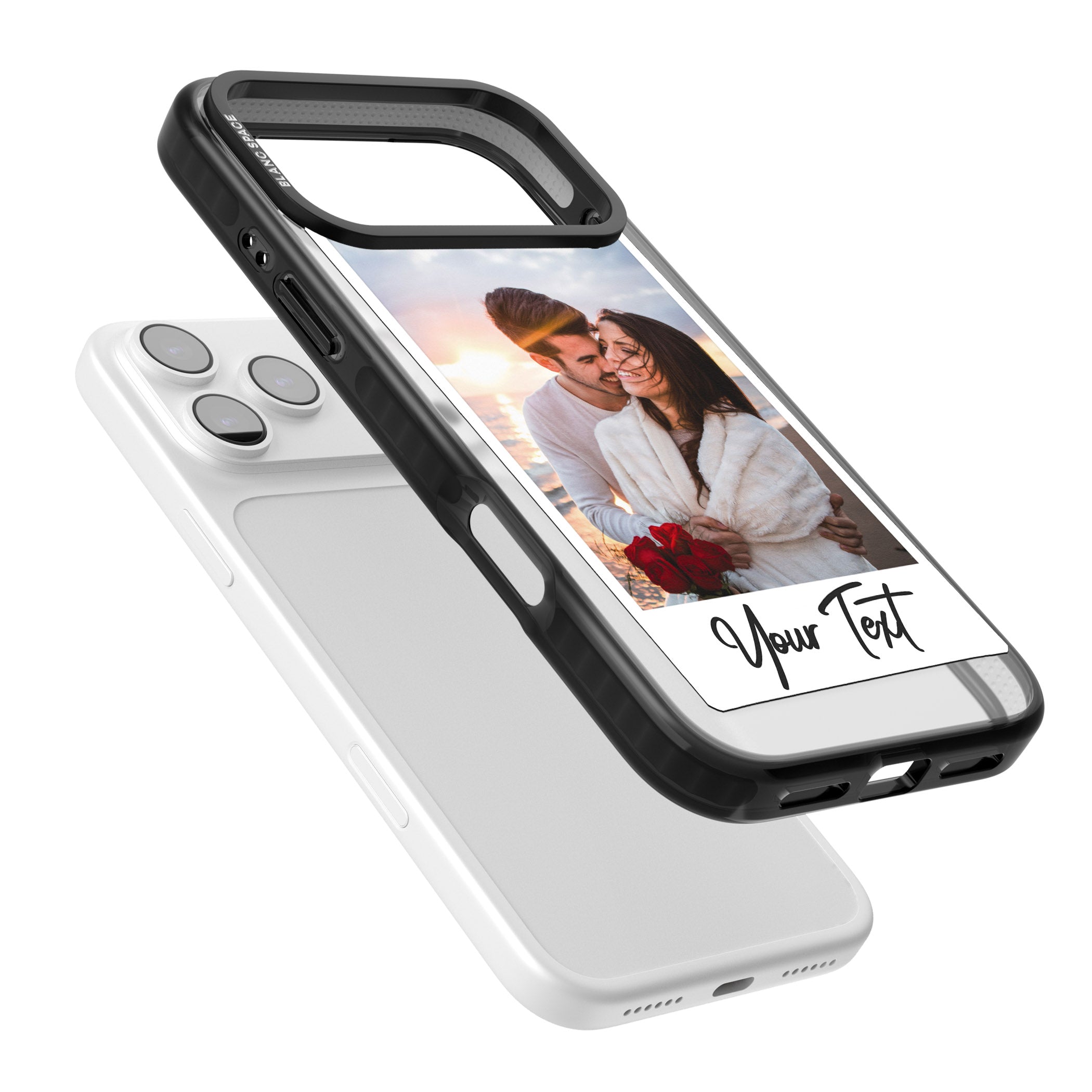 Personalised Instant Camera Photo iPhone 17 Pro Impact Pro Black Phone Case Colours