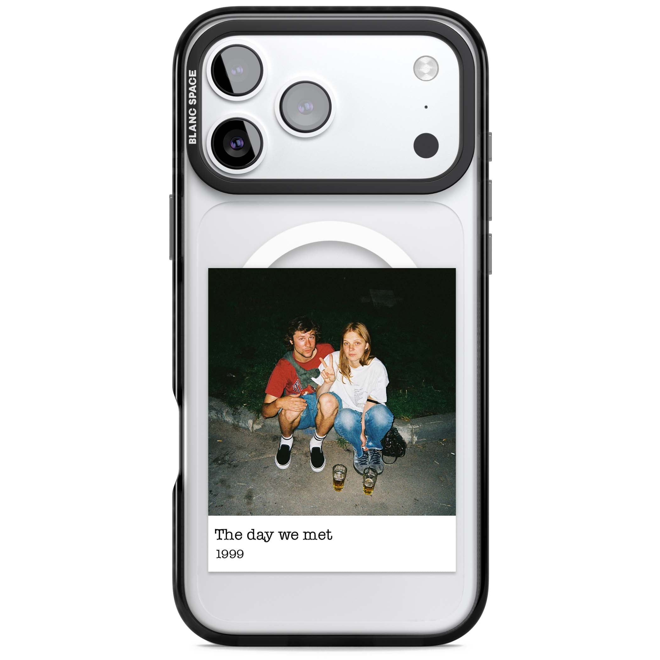 Photo Memory minimal iPhone case | Black Impact Magsafe case for iPhone 17 Pro, iPhone 17 Pro Max