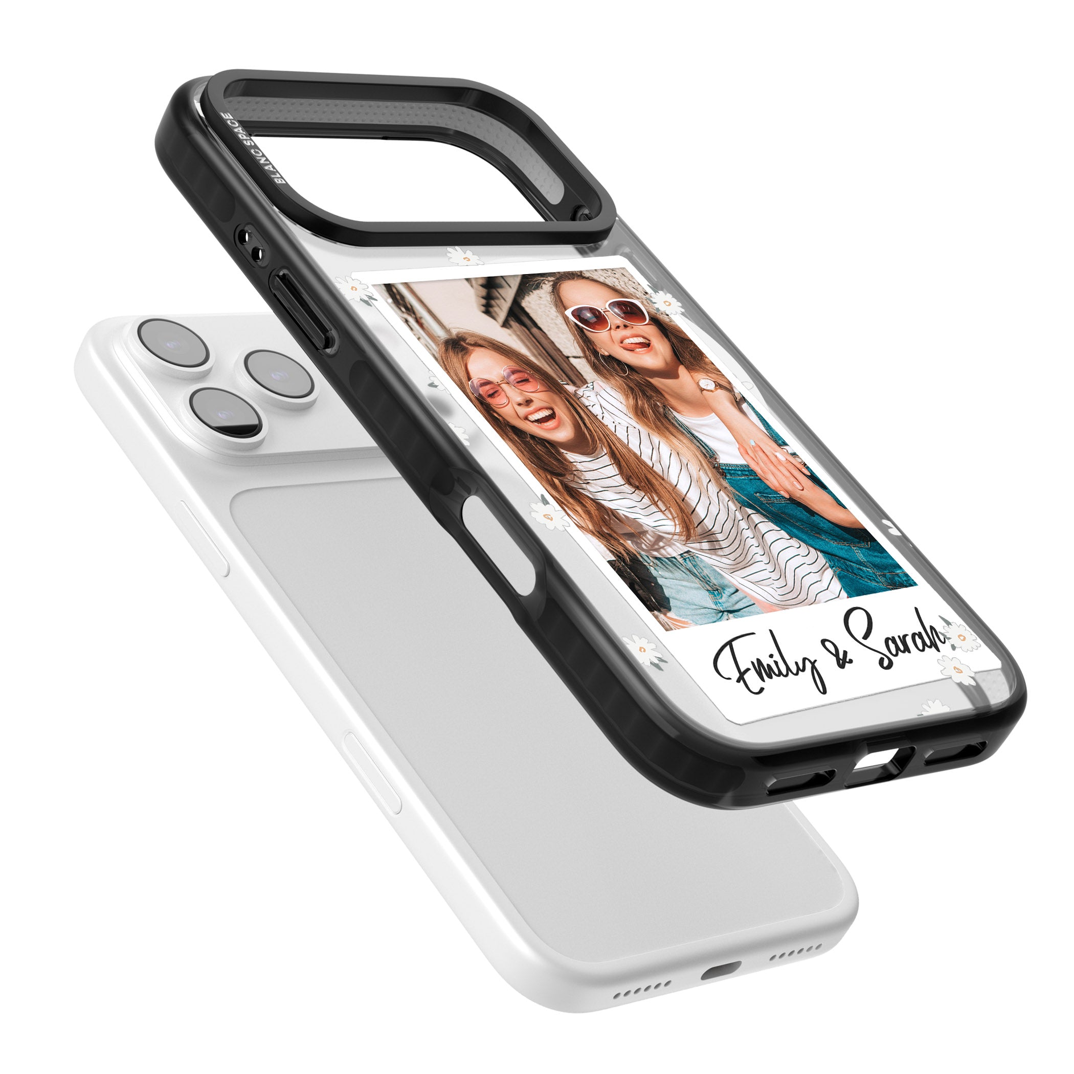 Personalised Daisy Instant Photo iPhone 17 Pro Impact Pro Black Phone Case Colours