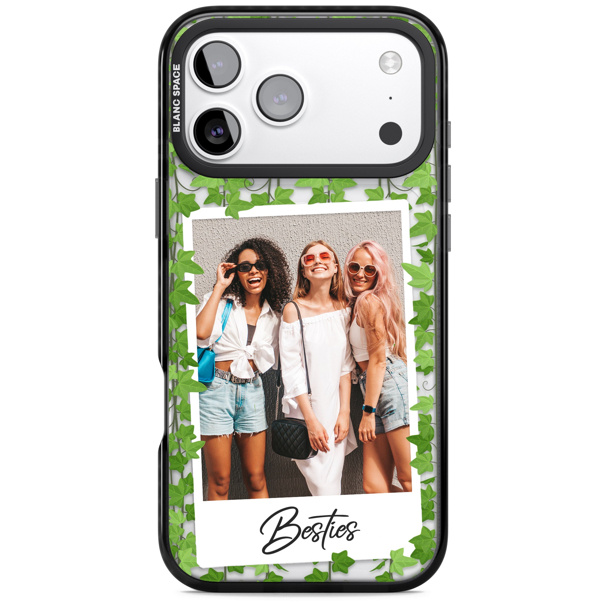 Personalised Ivy Vine Instant Photo iPhone 17 Pro Impact Pro Black Phone Case