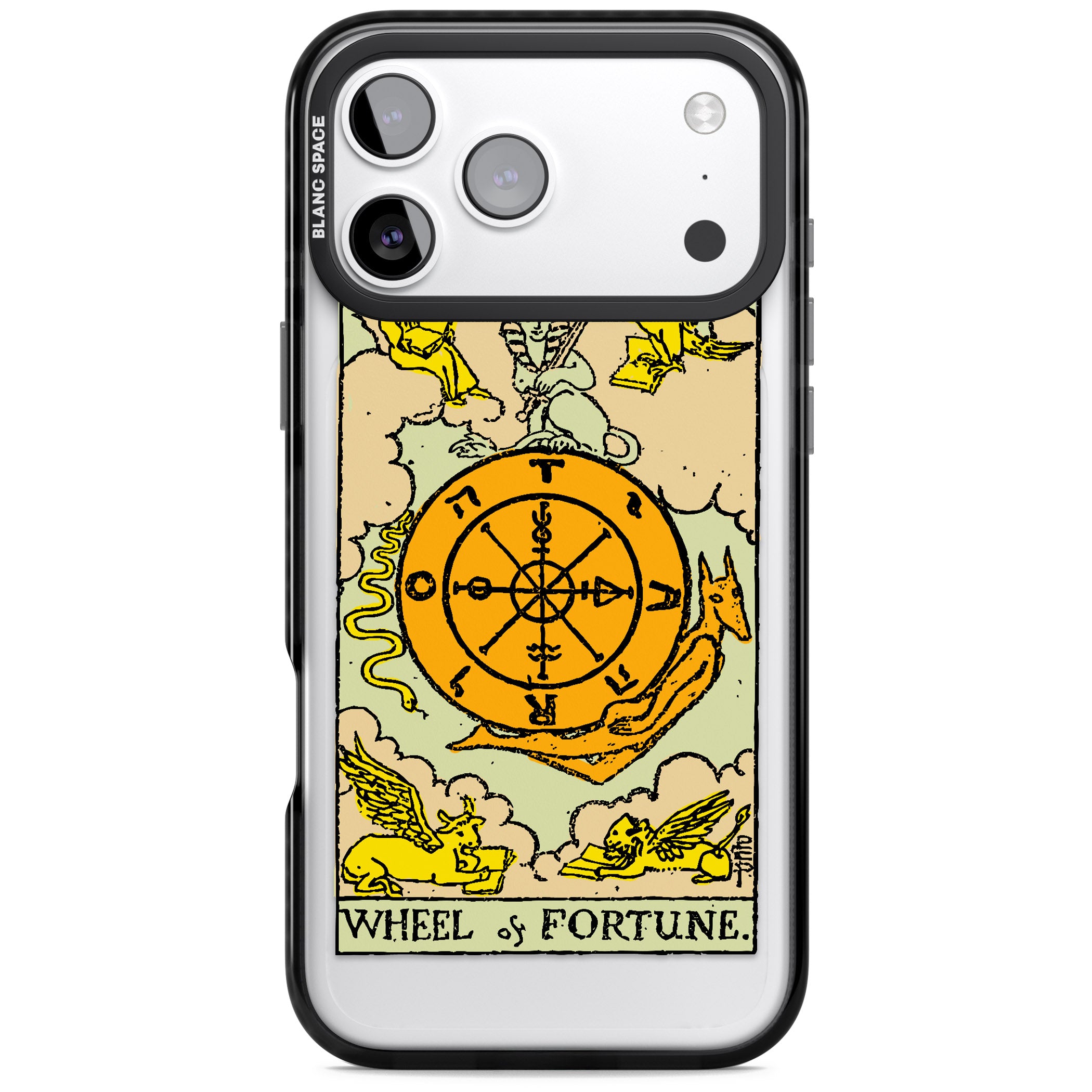 Personalised Wheel Of Fortune Tarot Card (Color) iPhone 17 Pro Impact Pro Black Phone Case