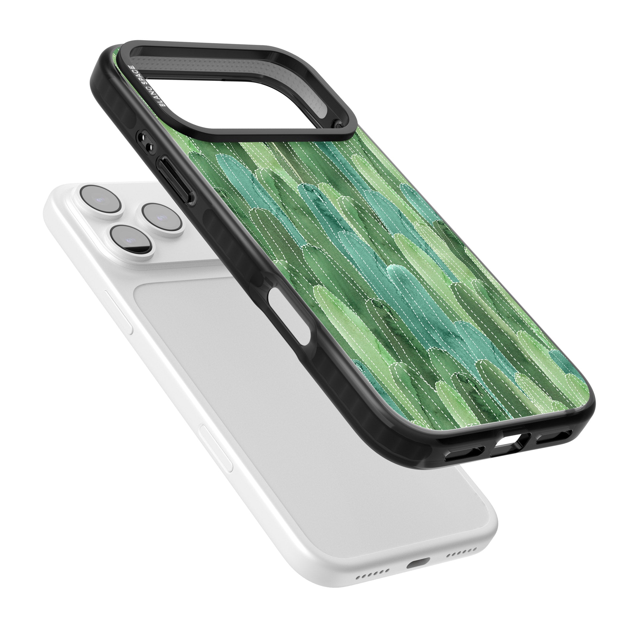 Skinny Cacti iPhone 17 Pro Impact Pro Black Phone Case Colours