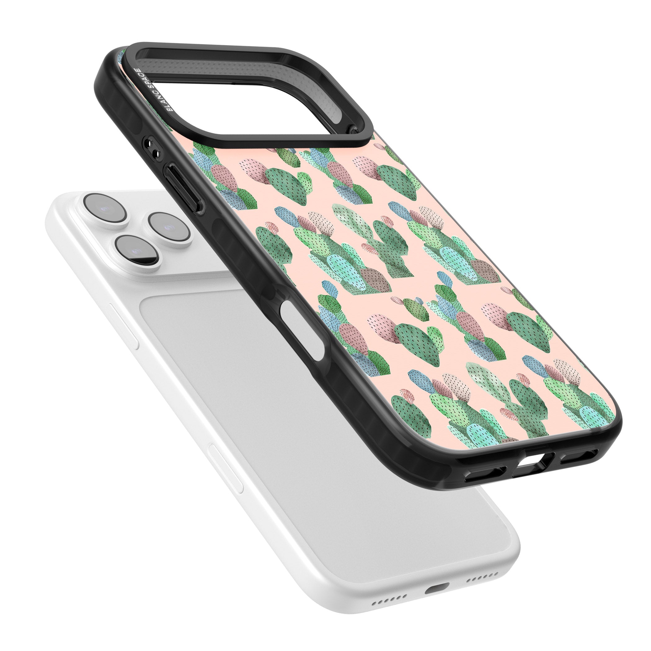 Pink Cactus iPhone 17 Pro Max Impact Pro Black Phone Case Colours