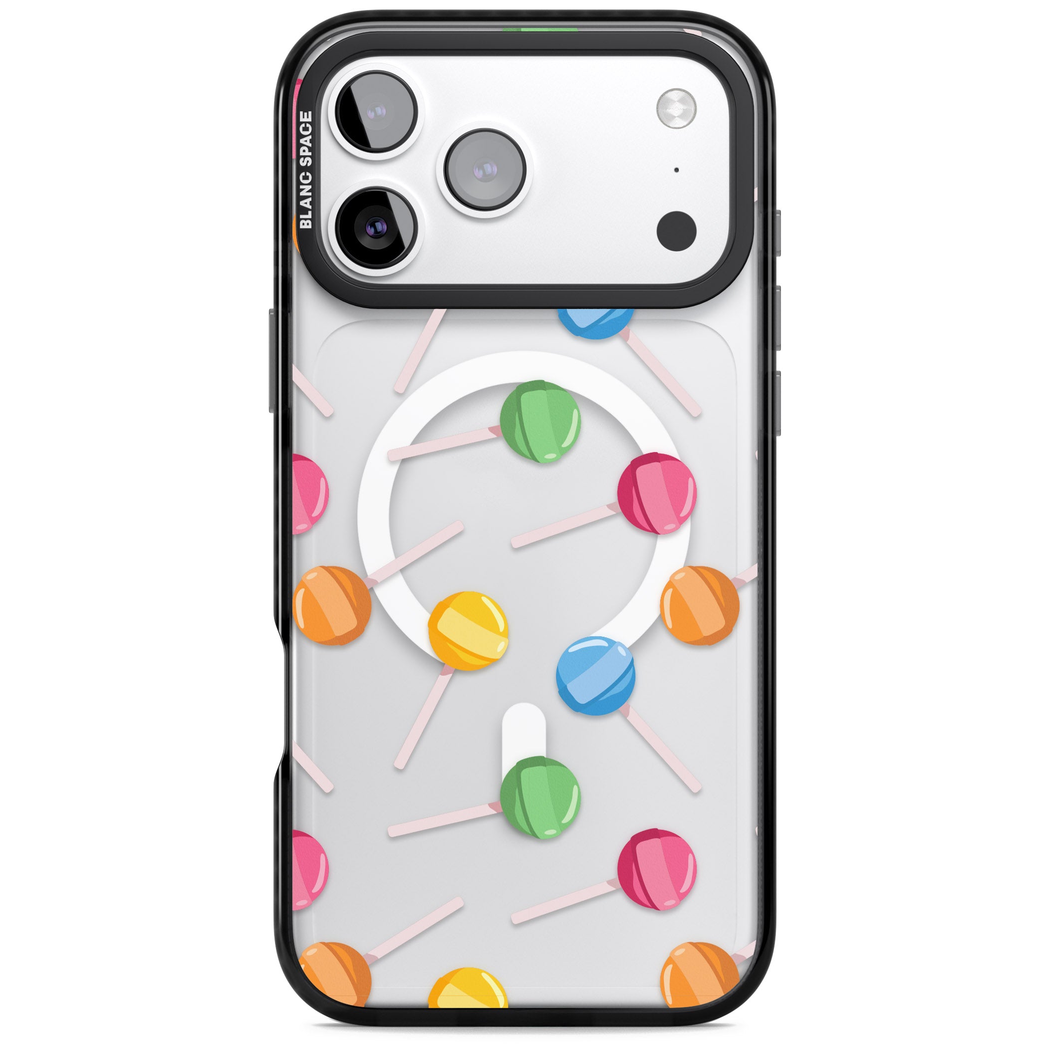 Lollipop Pattern iPhone 17 Pro Impact Pro Black Phone Case