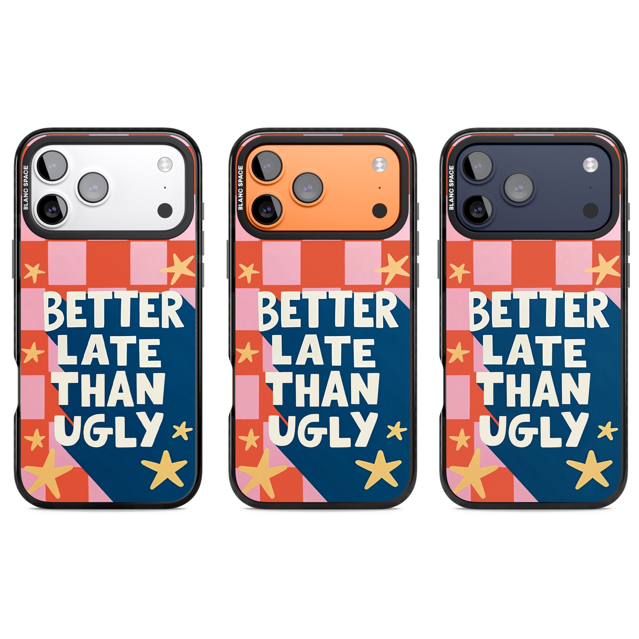 Better Late Than Ugly iPhone 17 Pro Impact Pro Black Phone Case APT Impact Protection