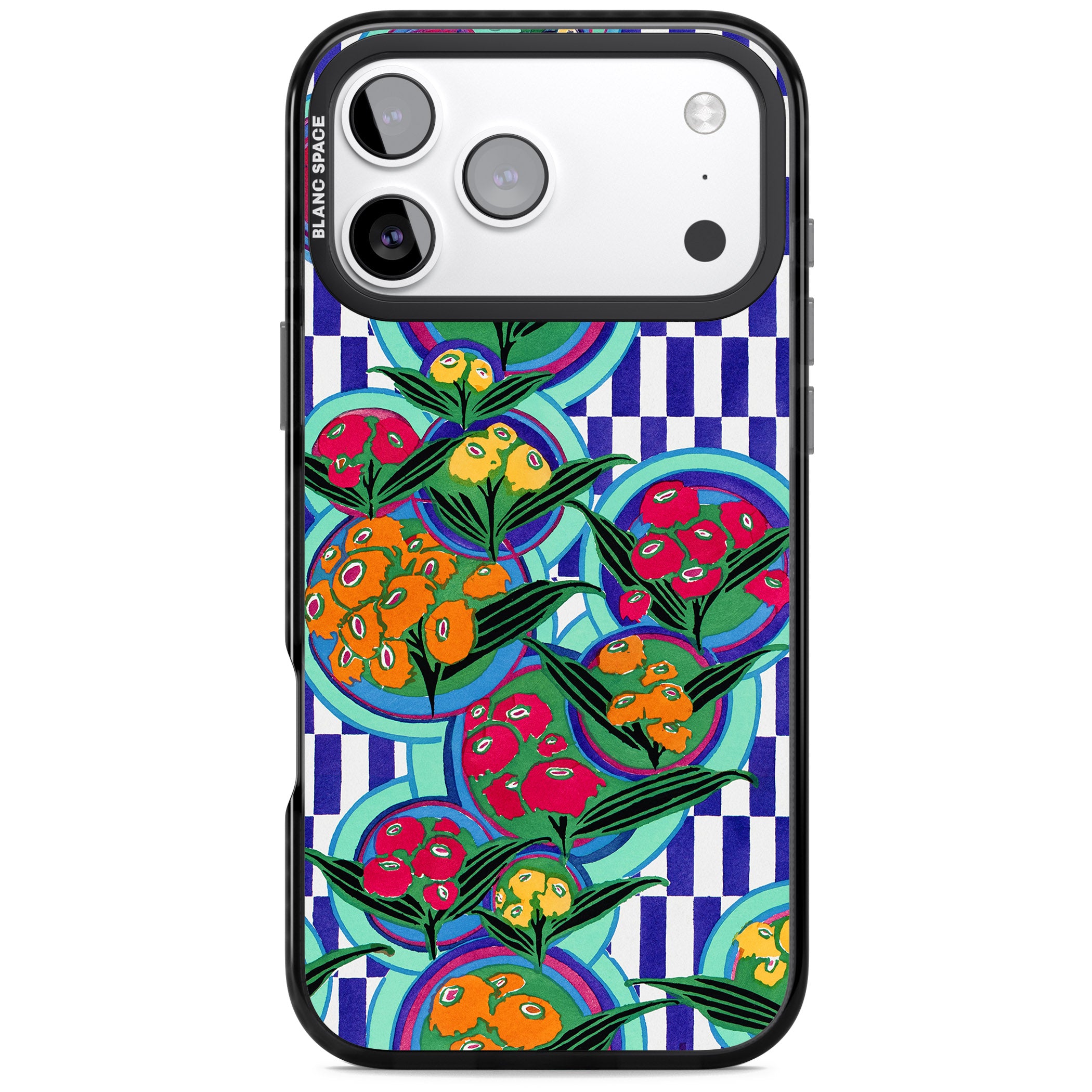 Vintage Fruit Plates iPhone 17 Pro Impact Pro Black Phone Case