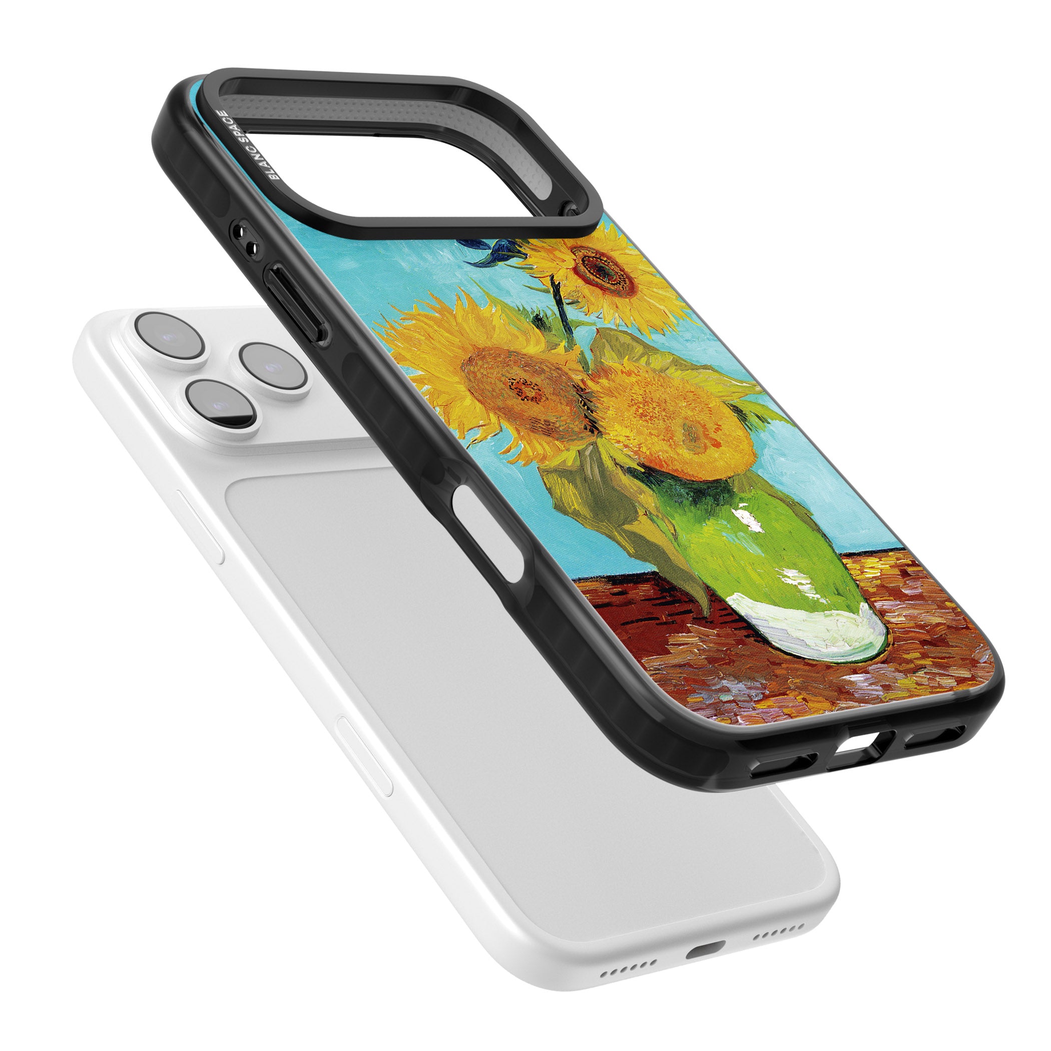 Vase With Three Sunflowers iPhone 17 Pro Impact Pro Black Phone Case Colours