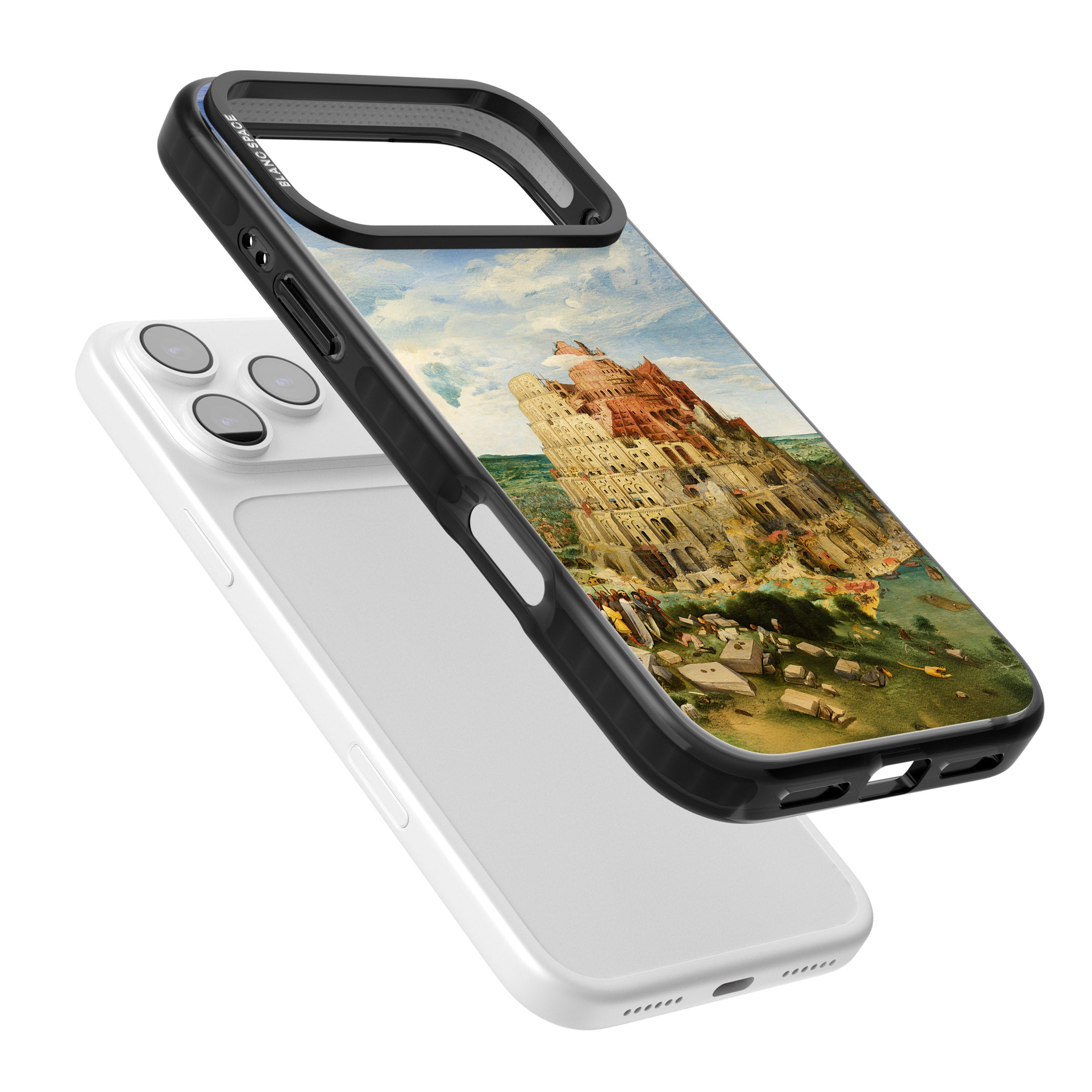 Tower Of Babel iPhone 17 Pro Impact Pro Black Phone Case Colours