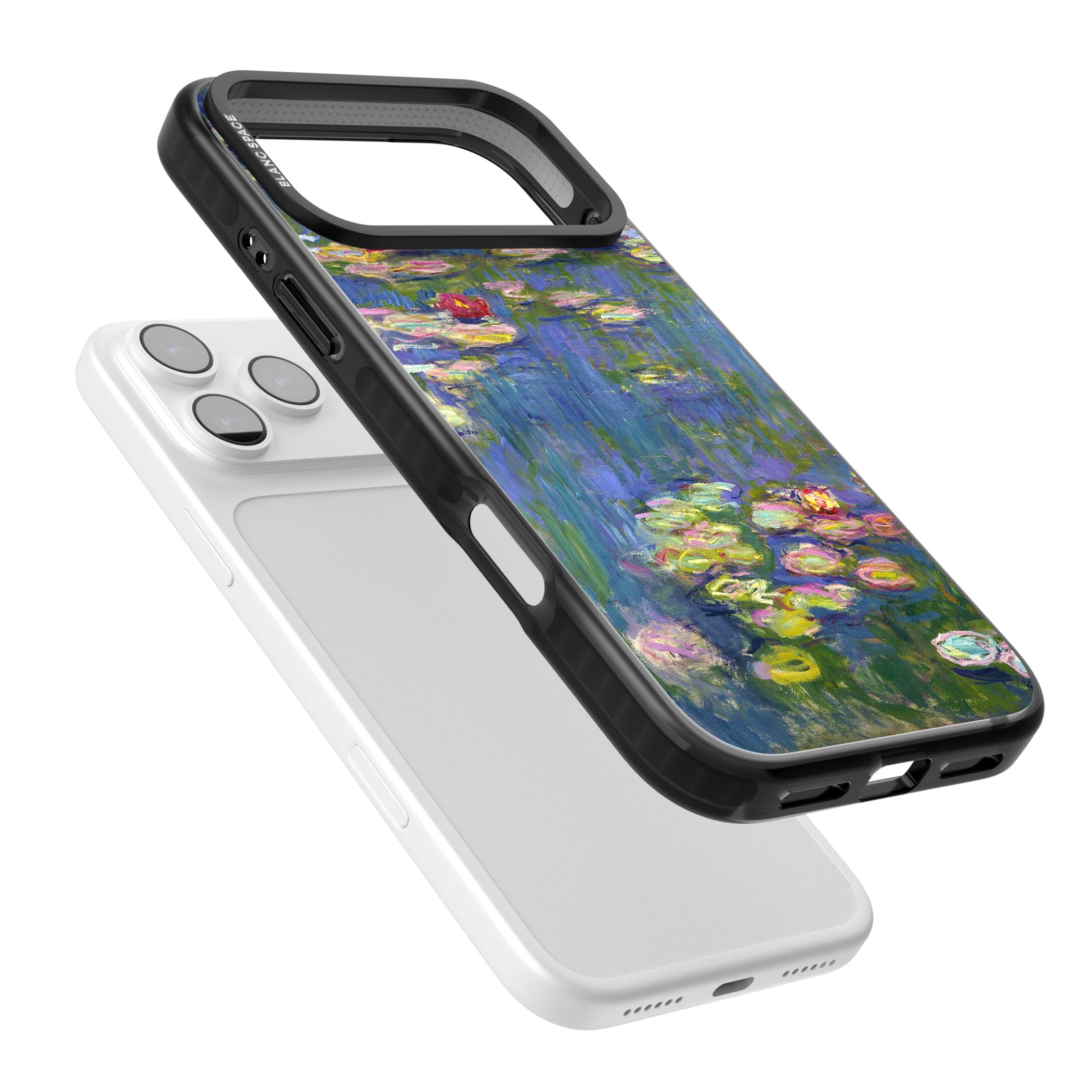 Water Lilies II iPhone 17 Pro Impact Pro Black Phone Case Colours