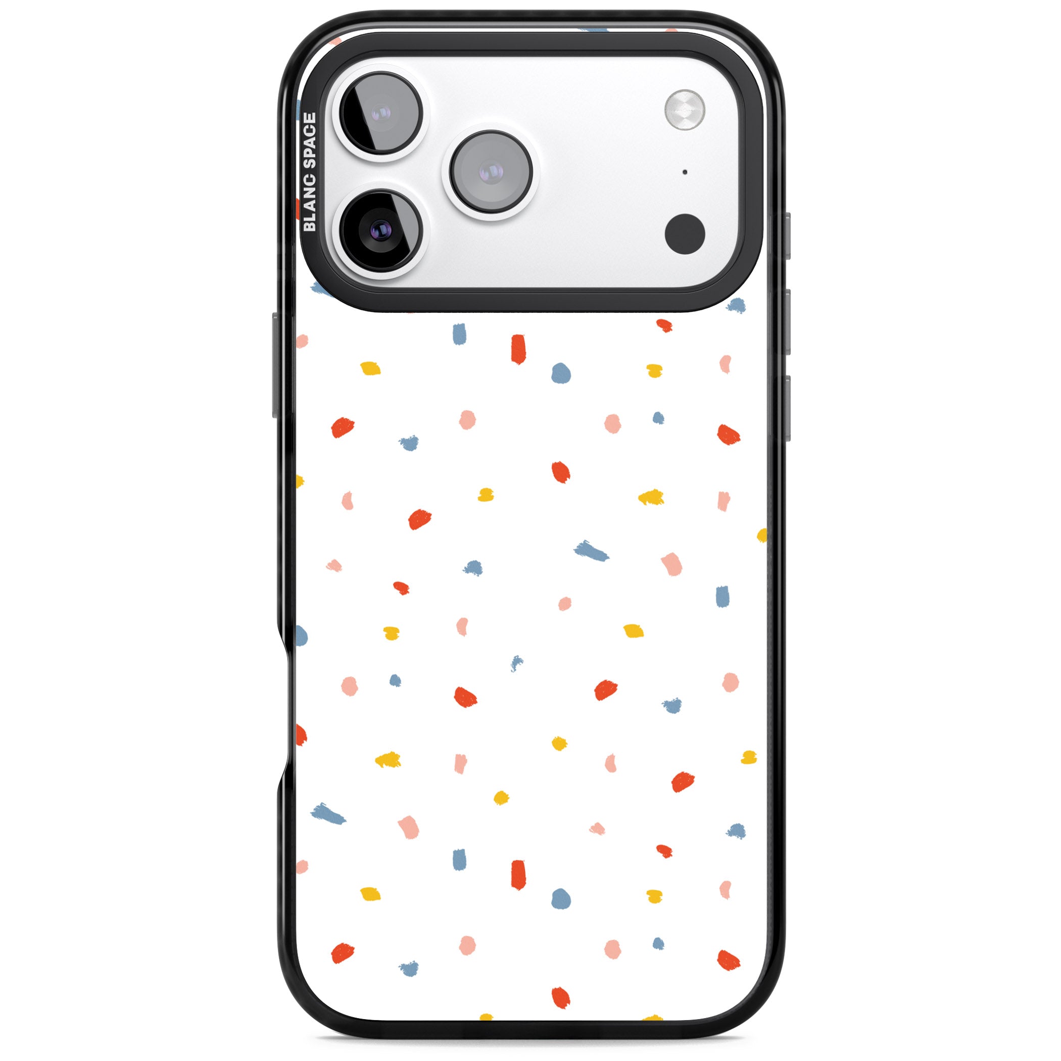 Confetti Speckle iPhone 17 Pro Impact Pro Black Phone Case