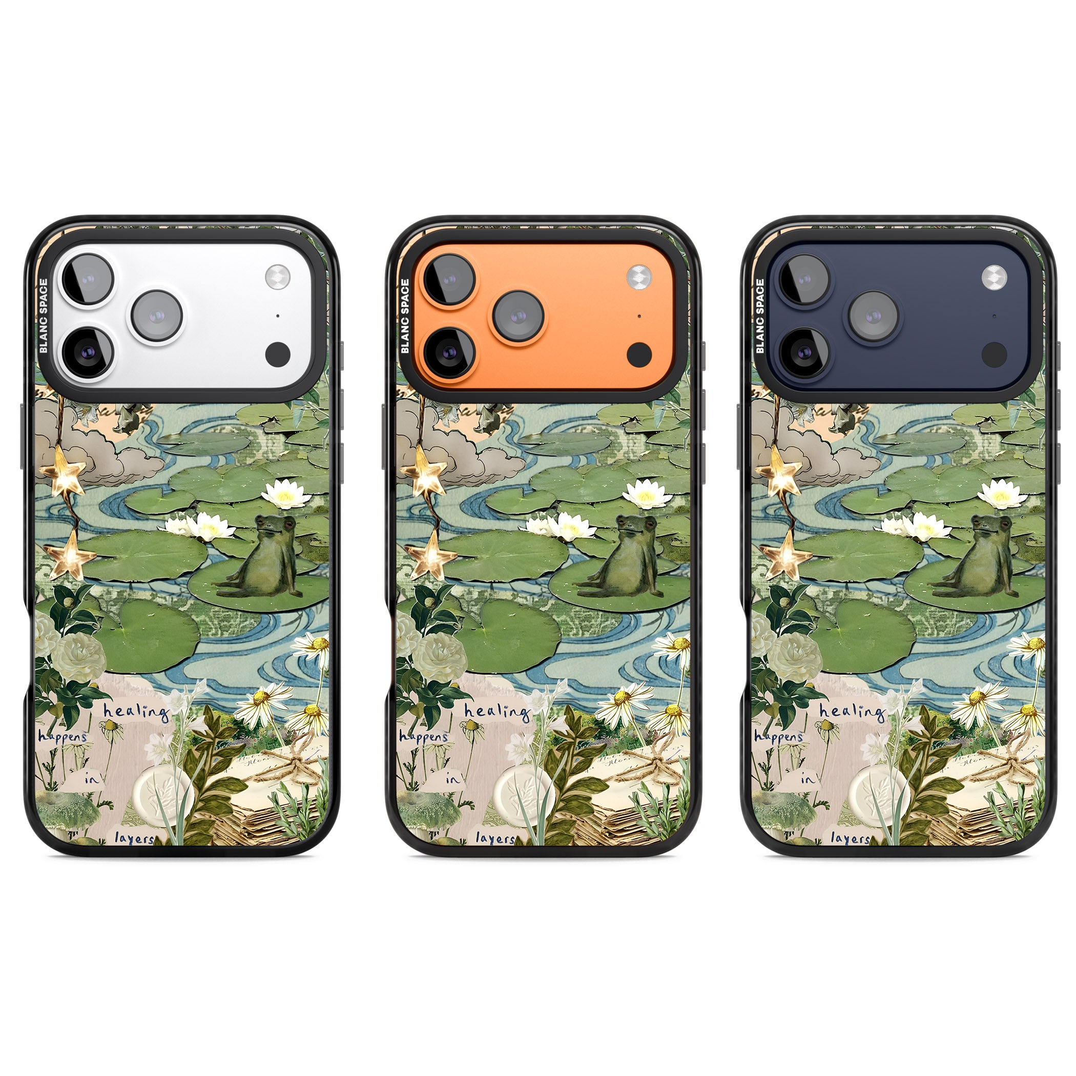 Lily Pad River iPhone 17 Pro Impact Pro Black Phone Case APT Impact Protection