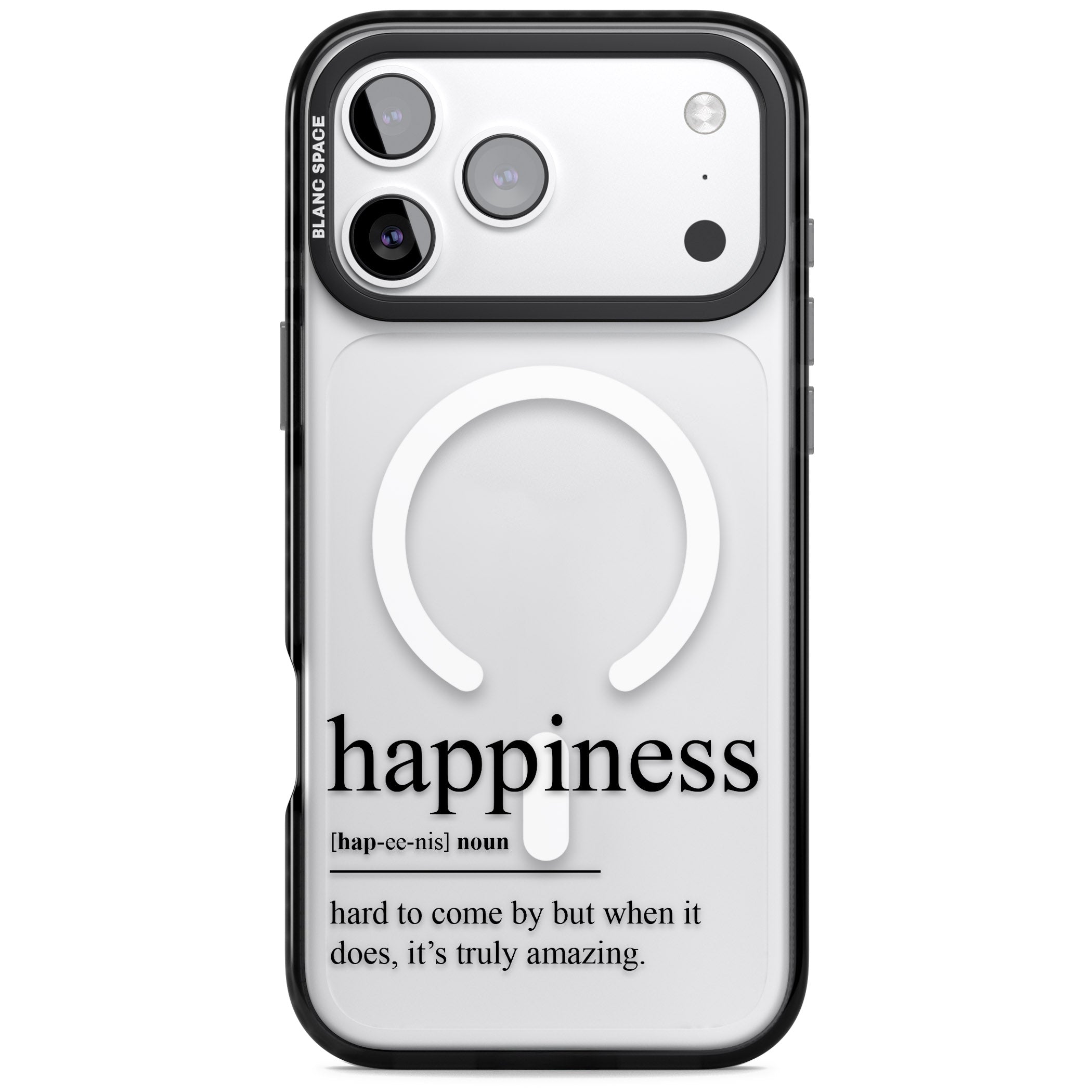 Happiness iPhone 17 Pro Impact Pro Black Phone Case