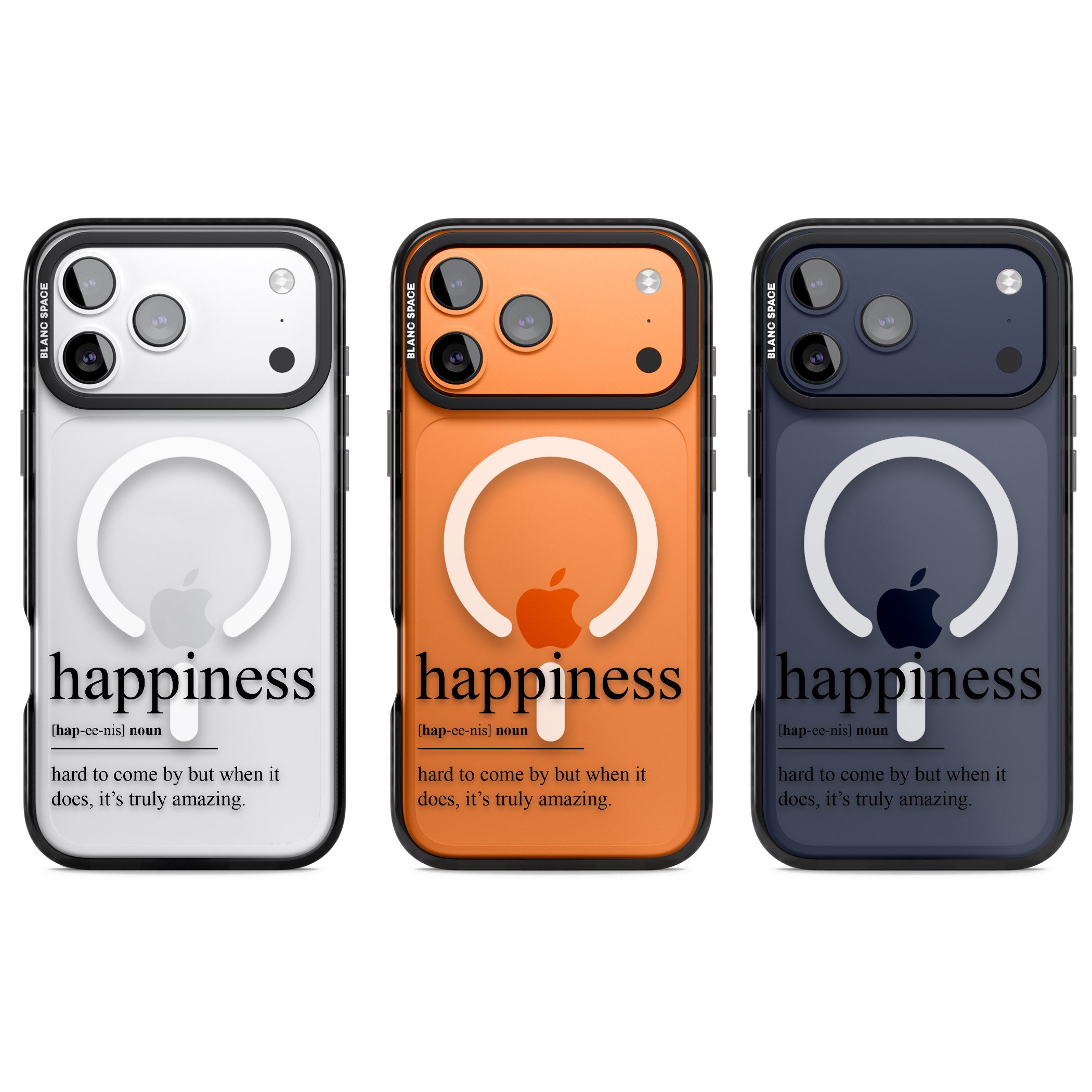 Happiness iPhone 17 Pro Impact Pro Black Phone Case APT Impact Protection