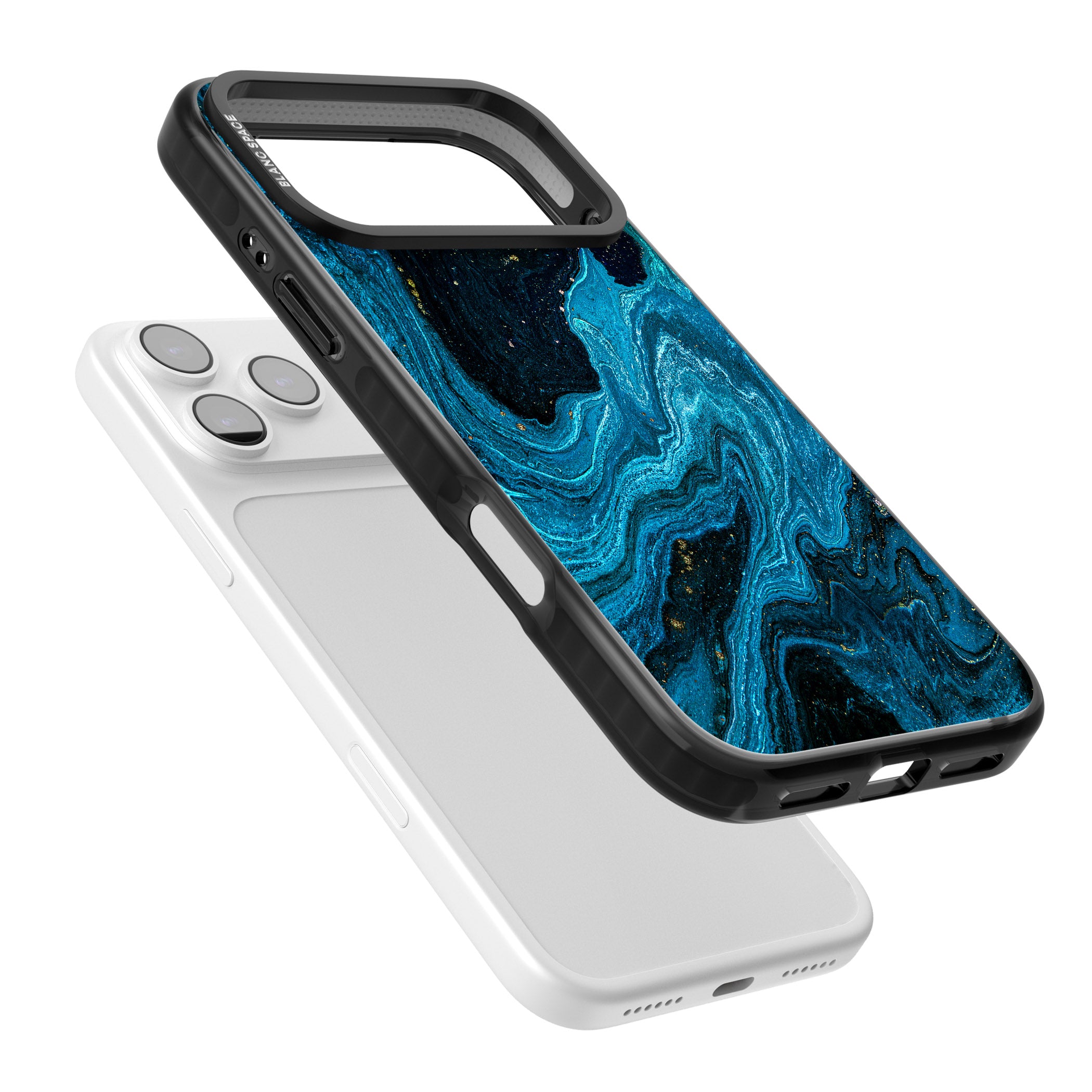 Saphire Lagoon iPhone 17 Pro Impact Pro Black Phone Case Colours
