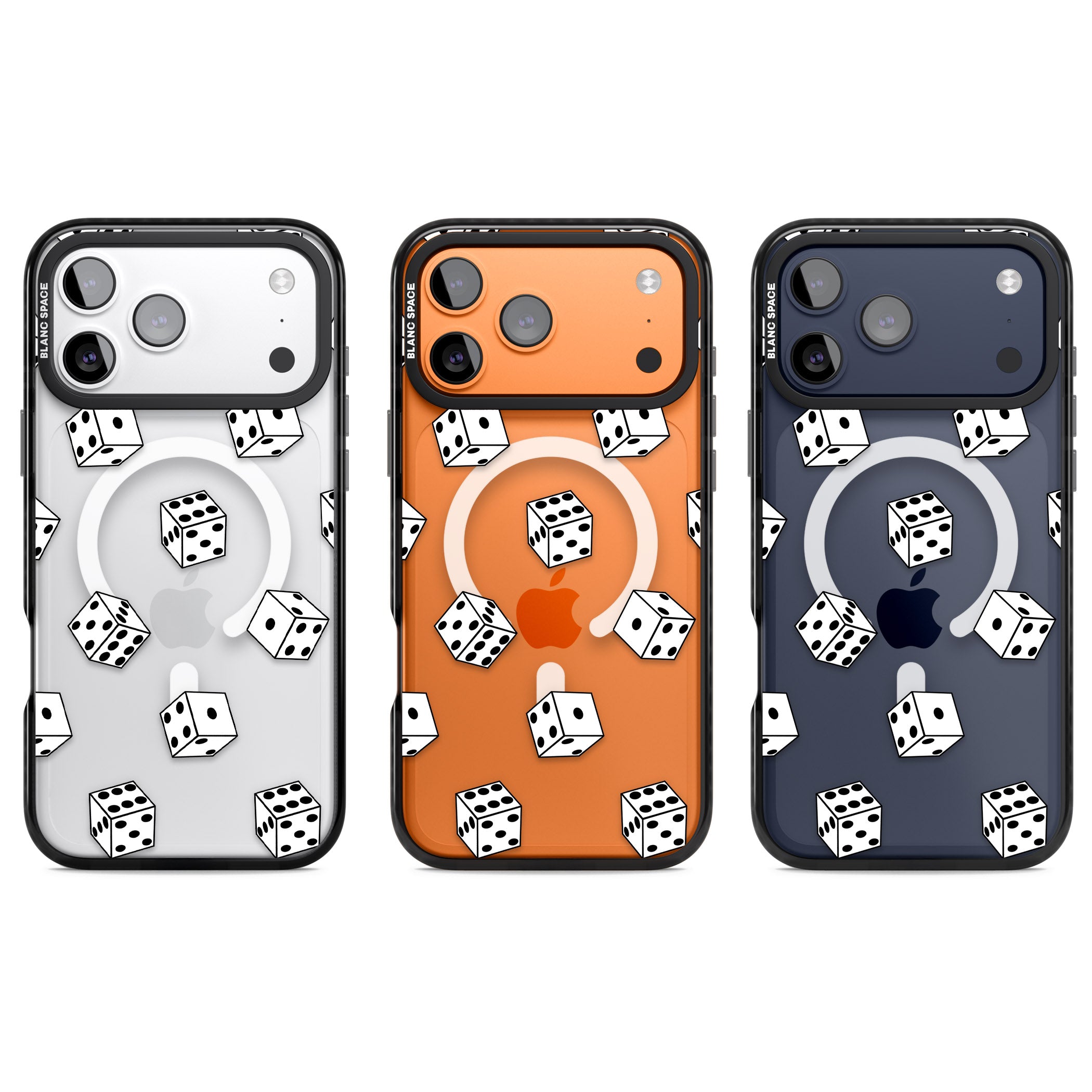 Clear Dice Pattern iPhone 17 Pro Impact Pro Black Phone Case APT Impact Protection
