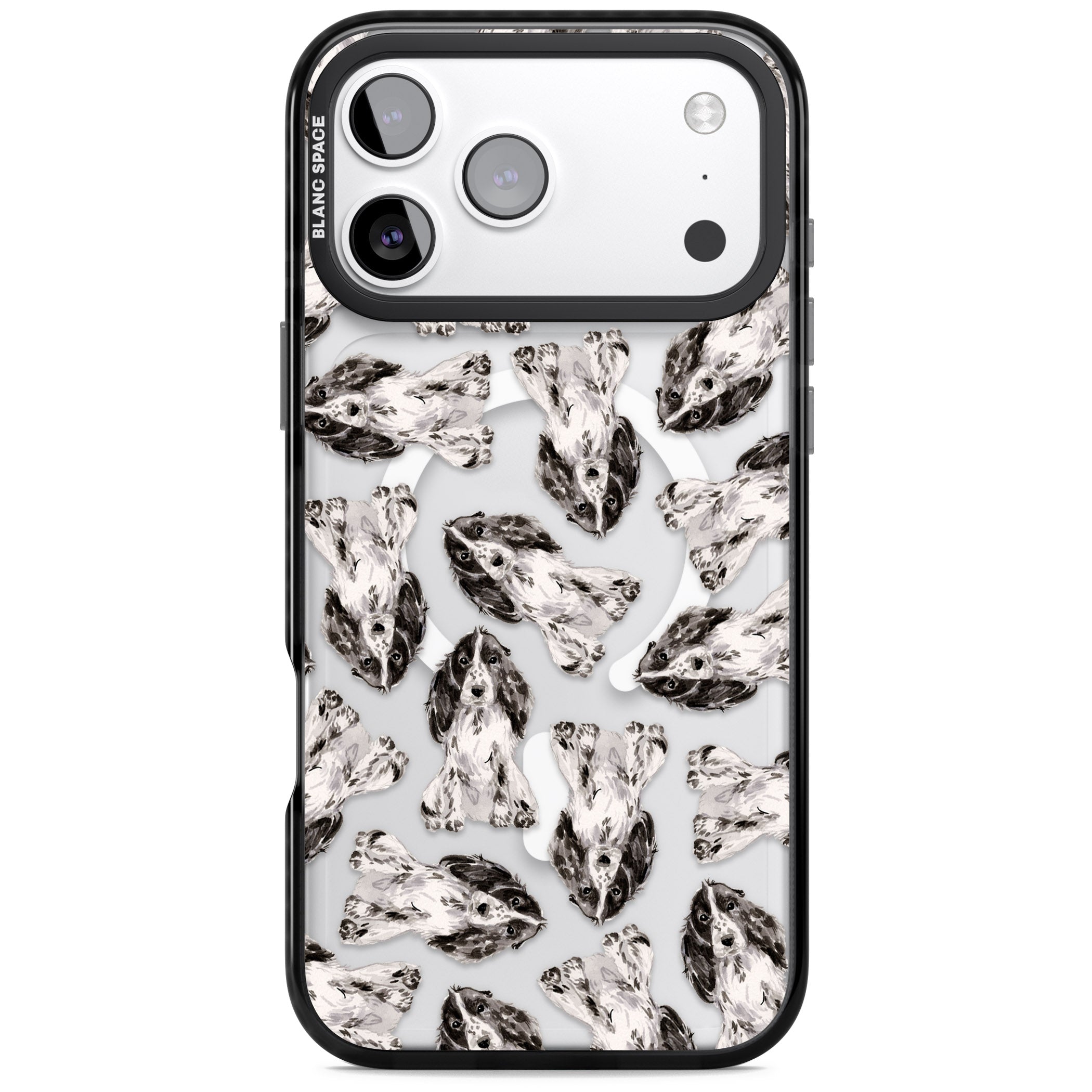 Cocker Spaniel Watercolor Elegance iPhone 17 Pro Impact Pro Black Phone Case