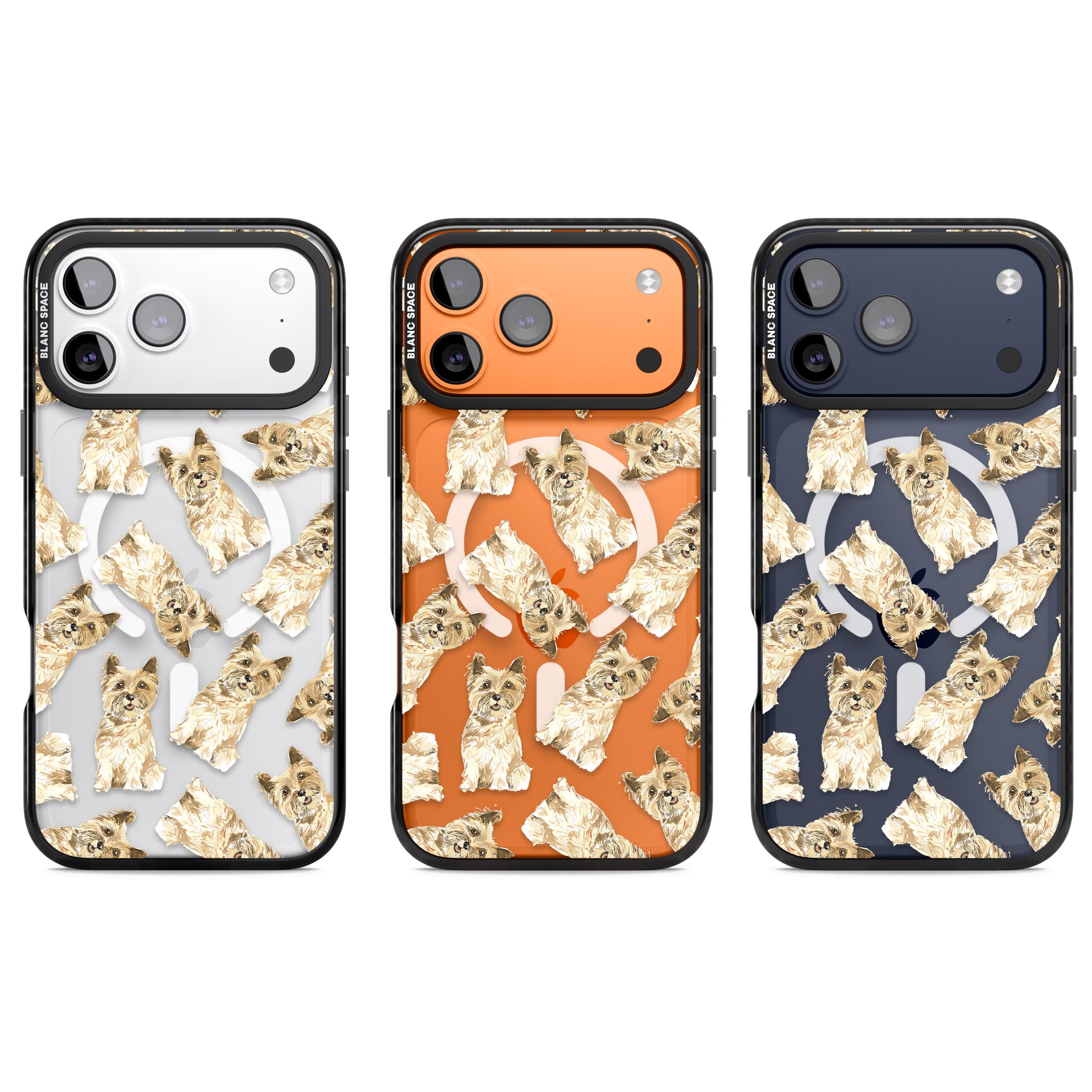 Cairn Terrier Watercolor iPhone 17 Pro Impact Pro Black Phone Case APT Impact Protection