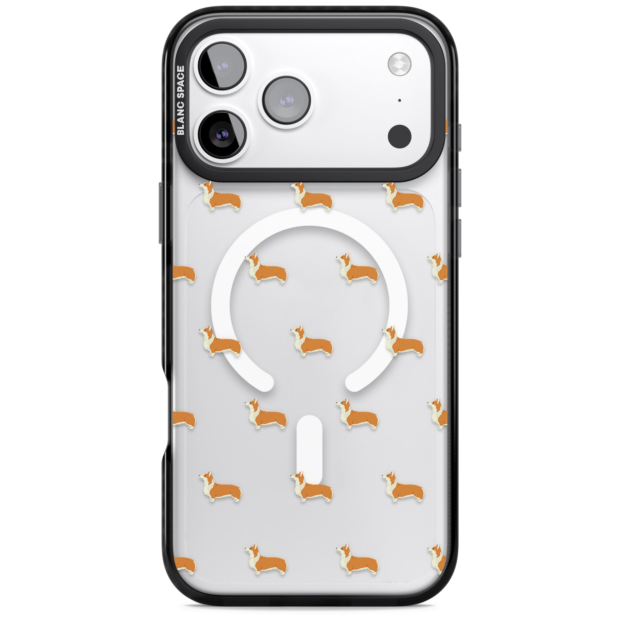 Pembroke Welsh Corgi Pattern iPhone 17 Pro Impact Pro Black Phone Case
