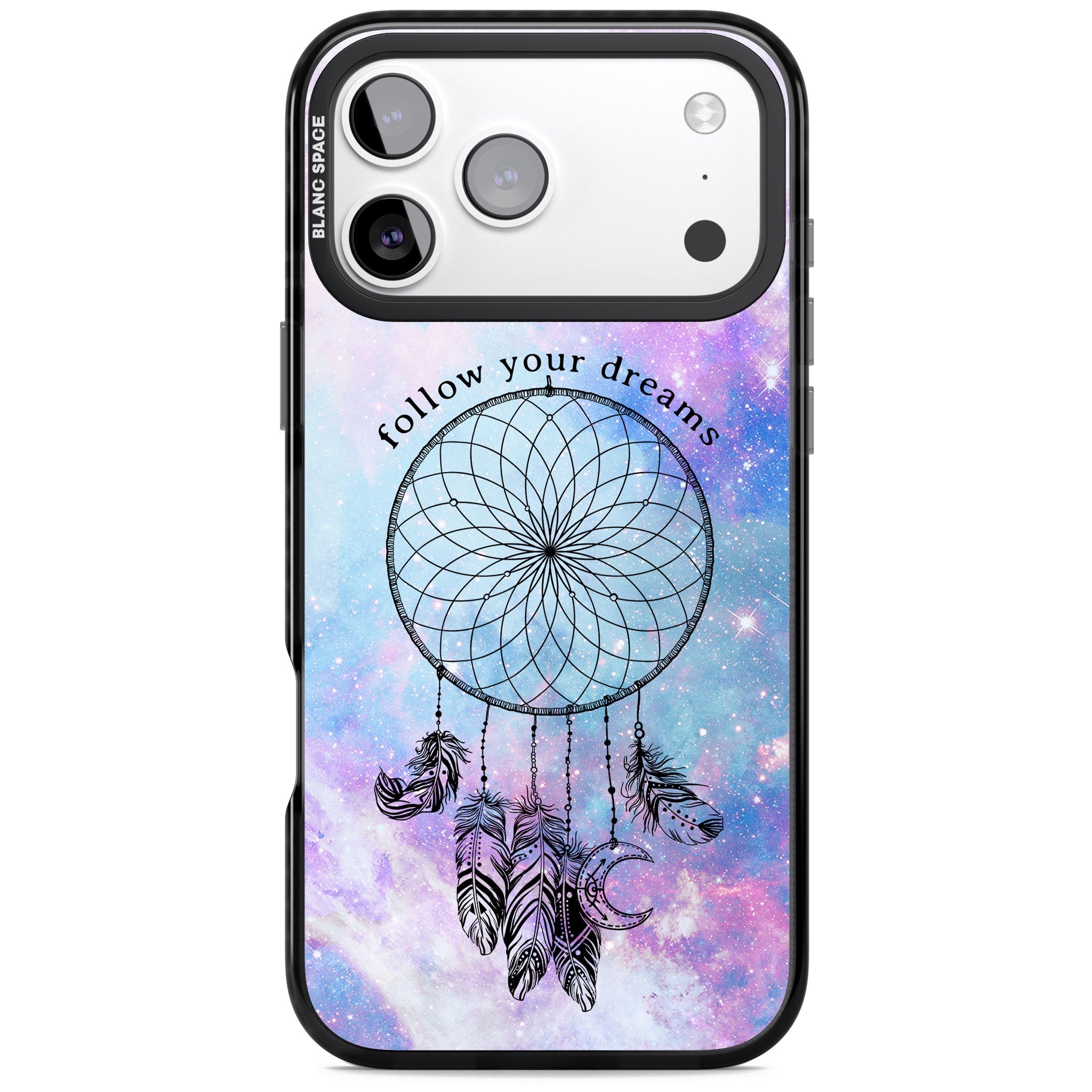 Galaxy Dreamcatcher iPhone 17 Pro Impact Pro Black Phone Case