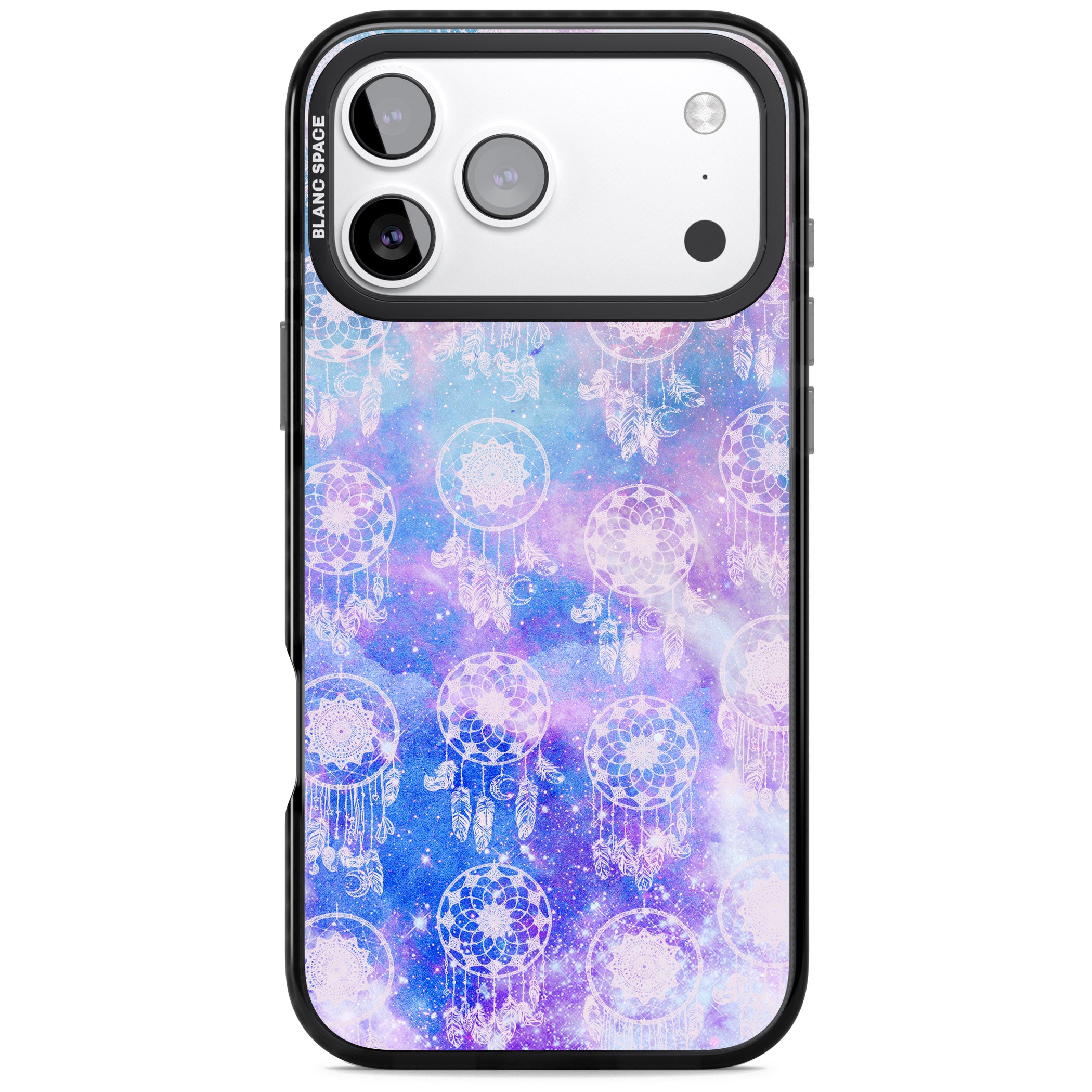 Dreamcatcher Galaxy Tie Dye iPhone 17 Pro Impact Pro Black Phone Case