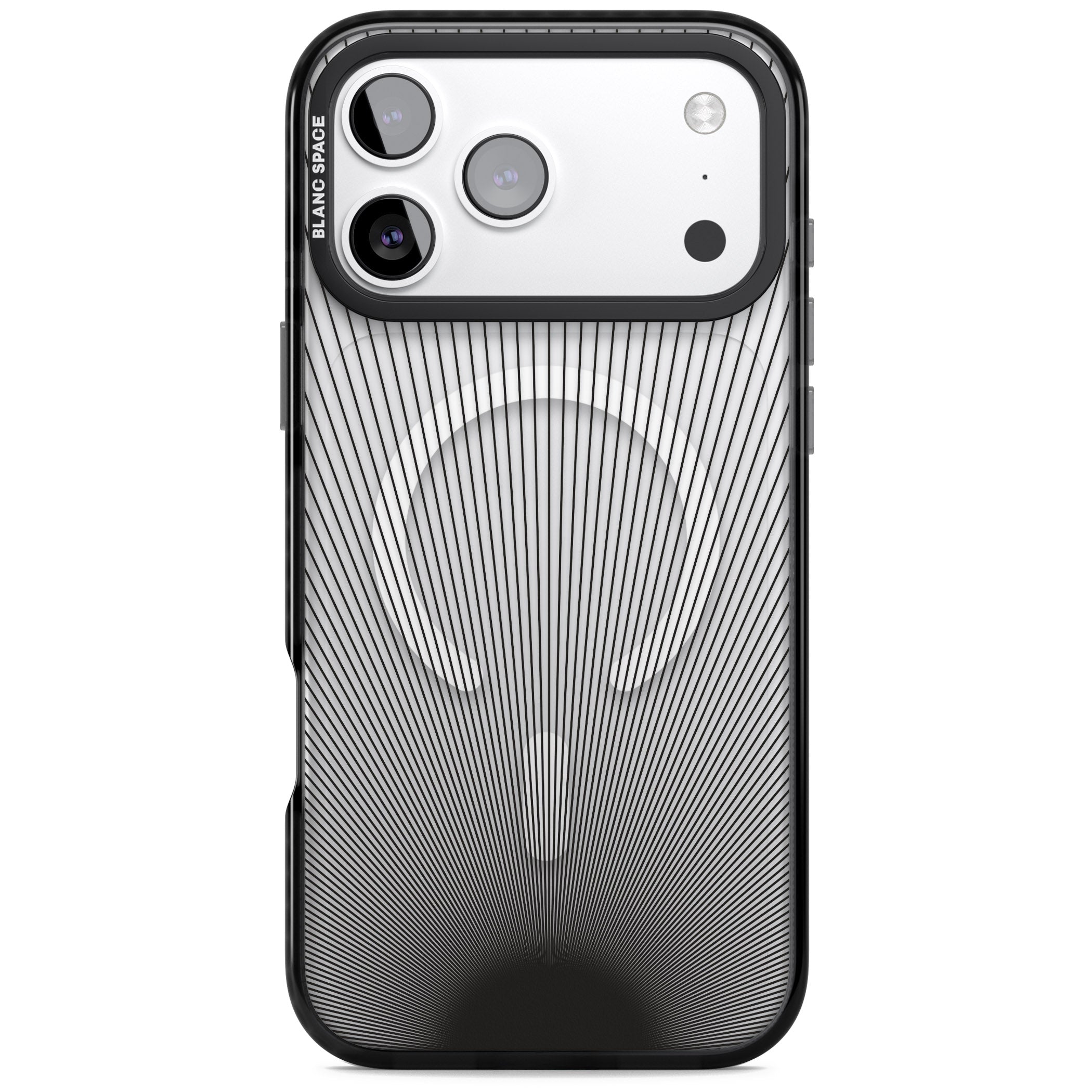 Linear Sunburst iPhone 17 Pro Impact Pro Black Phone Case