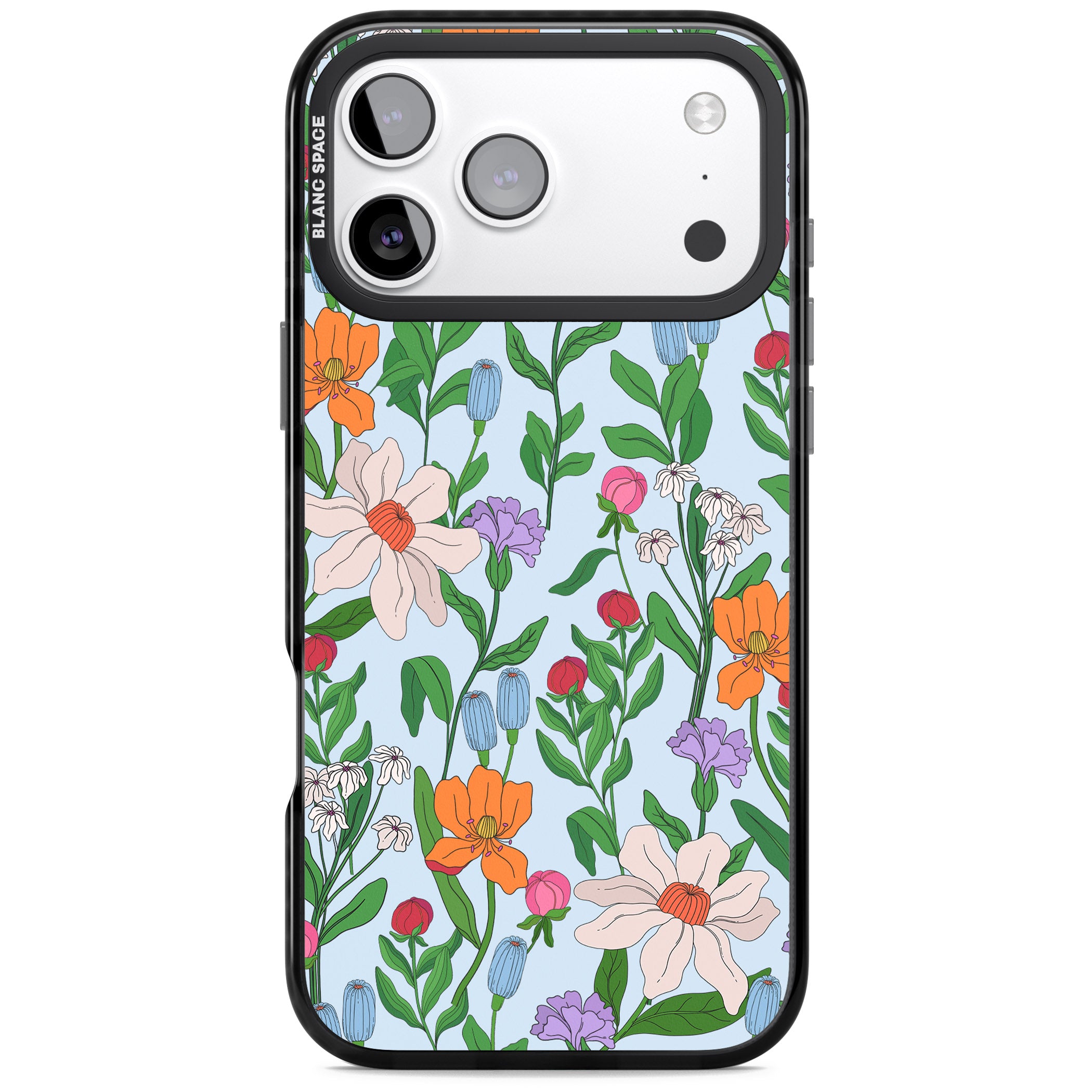 Full Bloom Background iPhone 17 Pro Impact Pro Black Phone Case