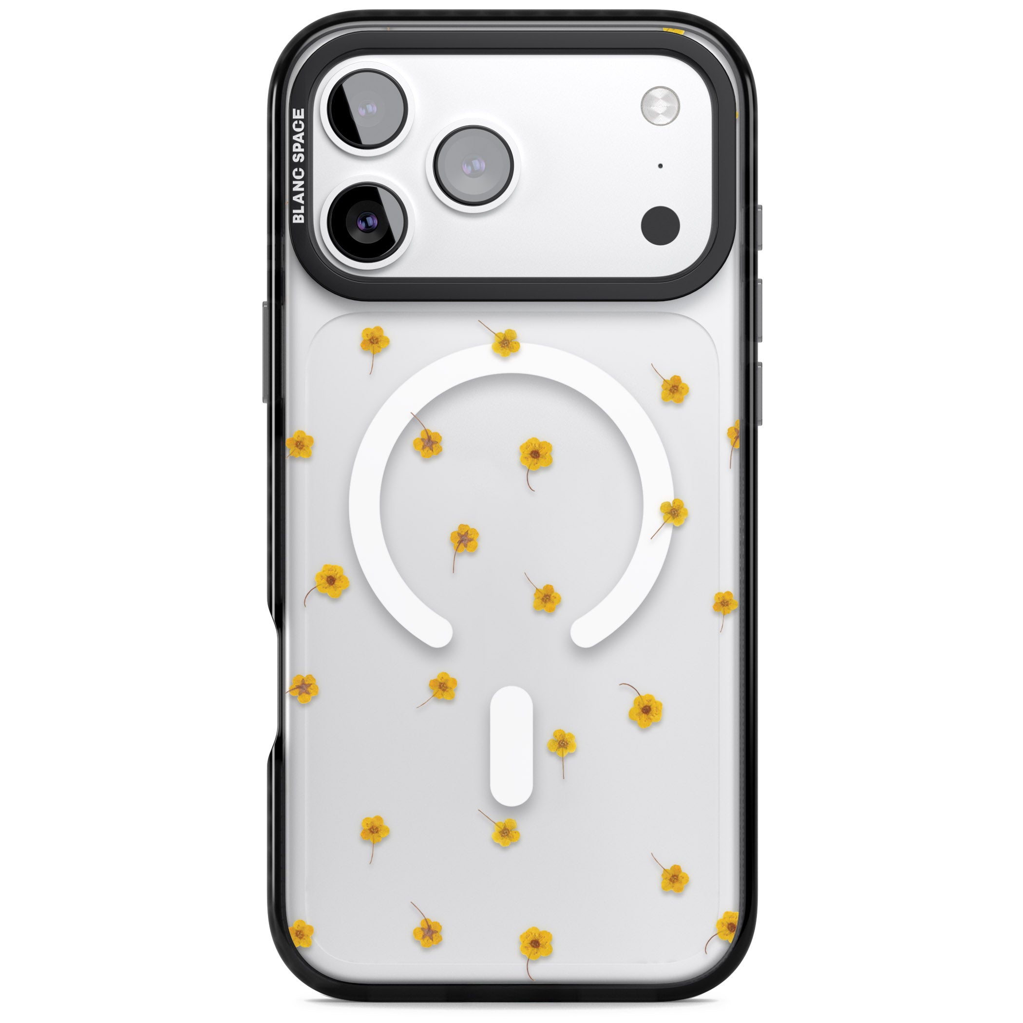 Sunny Scatter Flower iPhone 17 Pro Max Impact Pro Black Phone Case