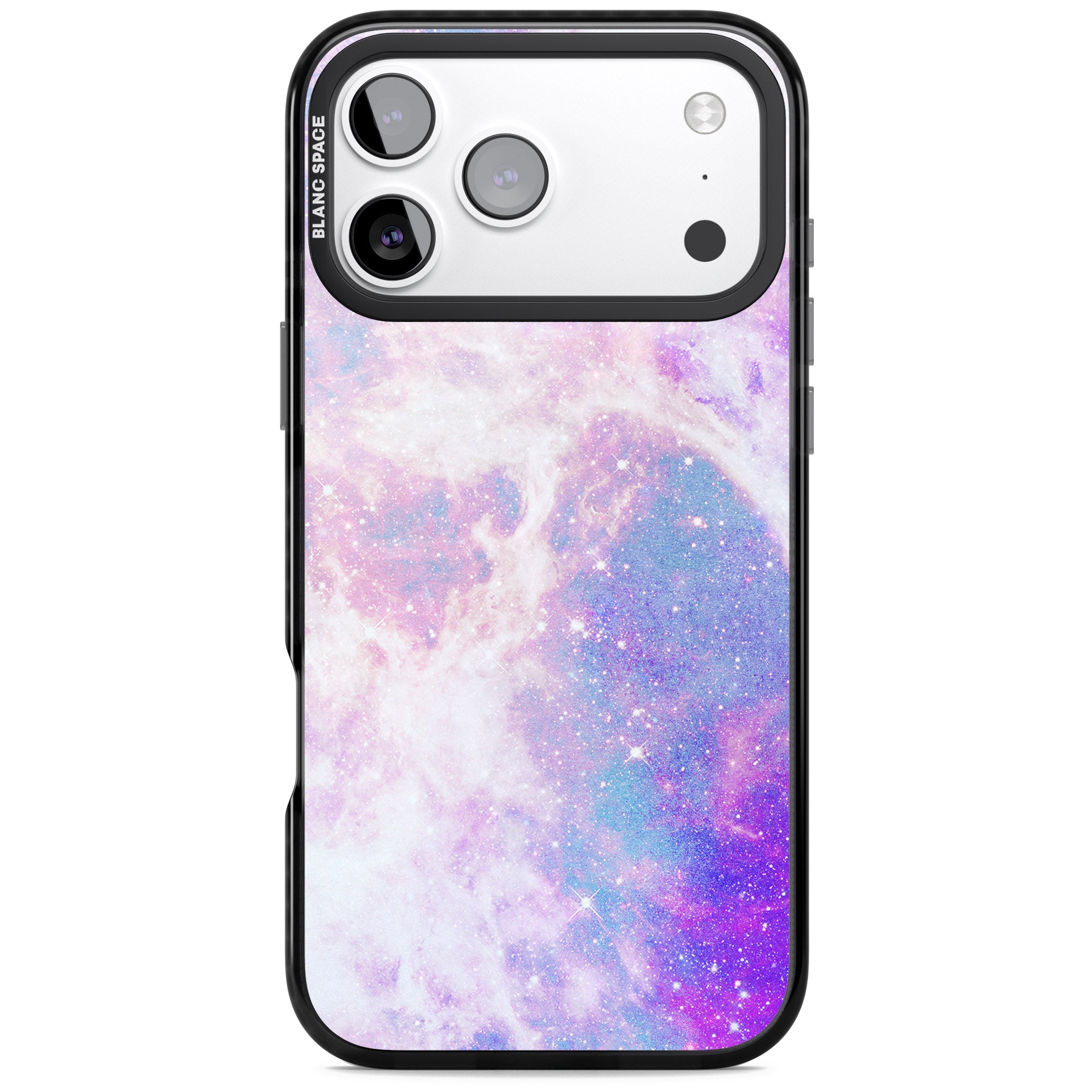 Pastel Galaxy iPhone 17 Pro Impact Pro Black Phone Case