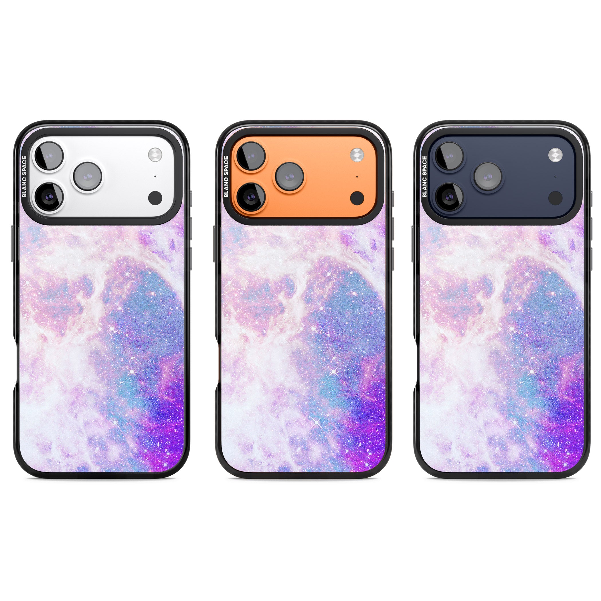Pastel Galaxy iPhone 17 Pro Impact Pro Black Phone Case APT Impact Protection