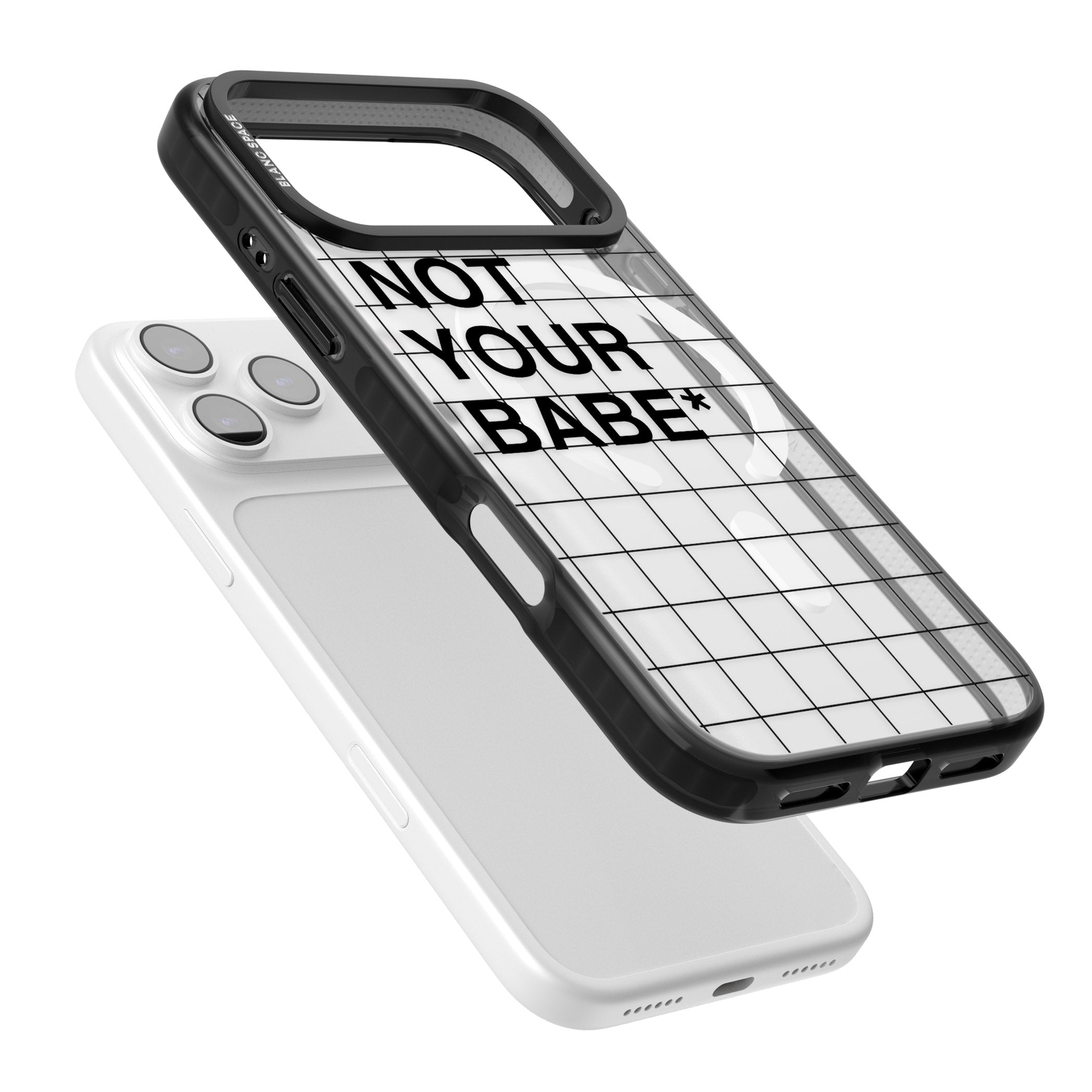 Not Your Babe iPhone 17 Pro Impact Pro Black Phone Case Colours