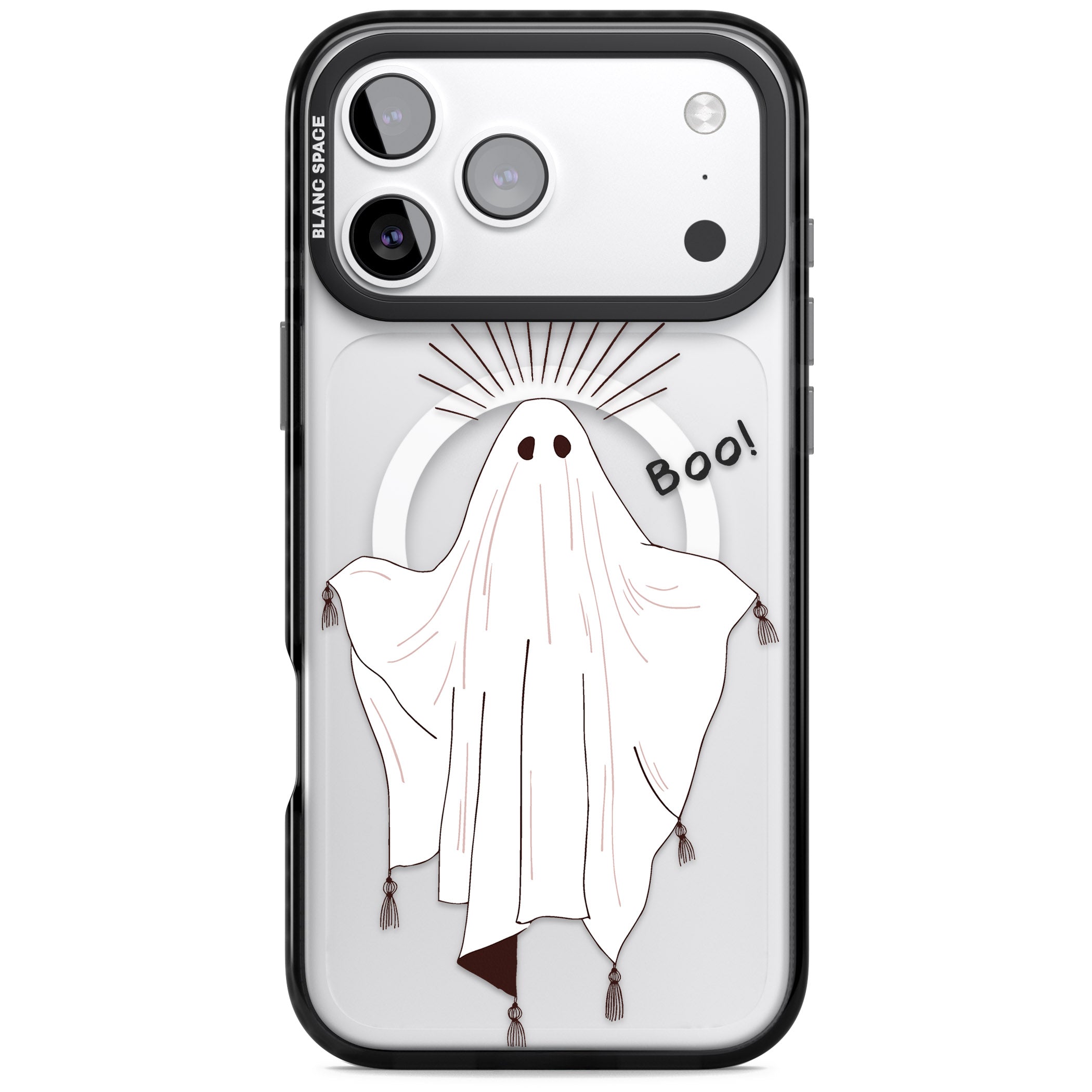 Boo! iPhone 17 Pro Impact Pro Black Phone Case