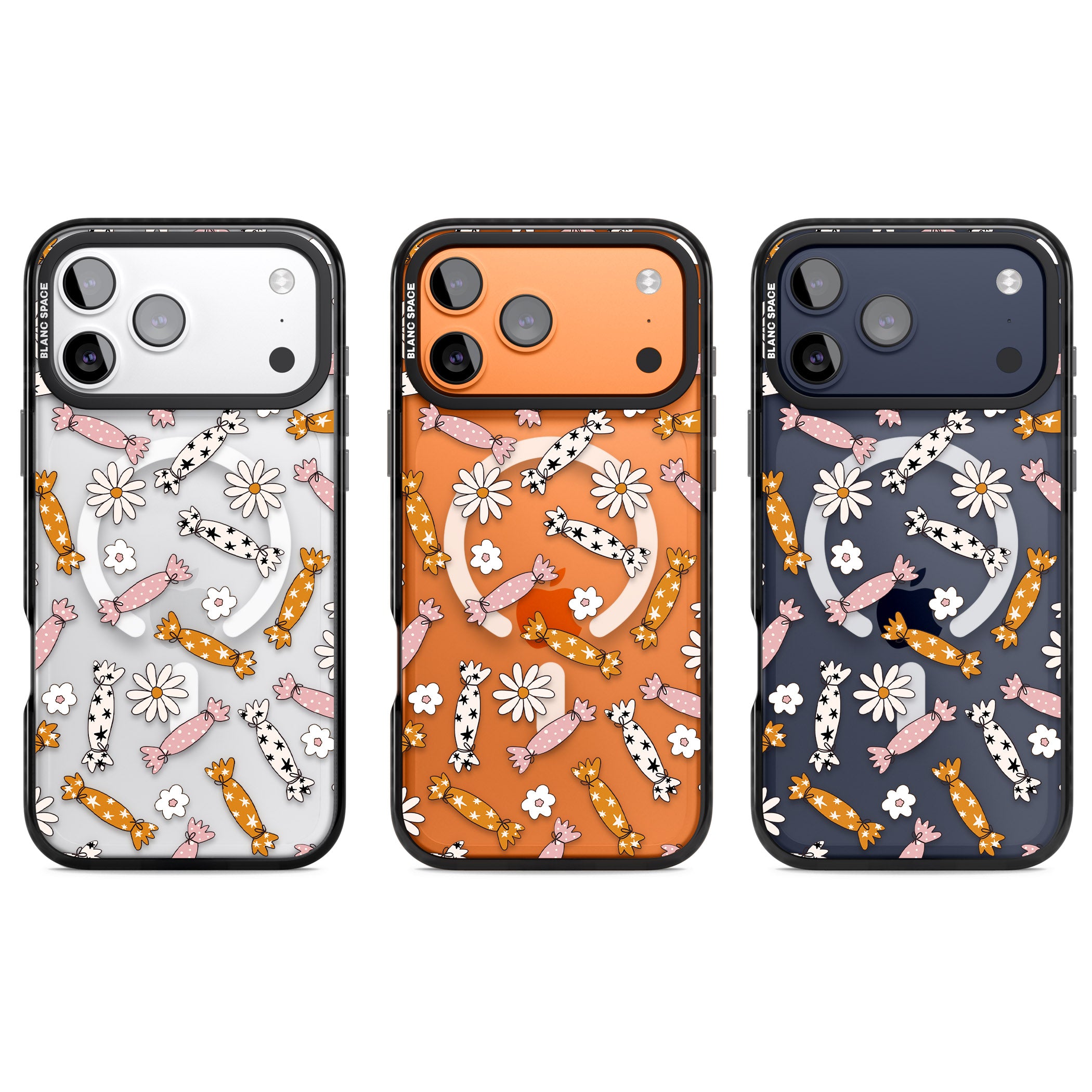 Floral Candy iPhone 17 Pro Impact Pro Black Phone Case APT Impact Protection