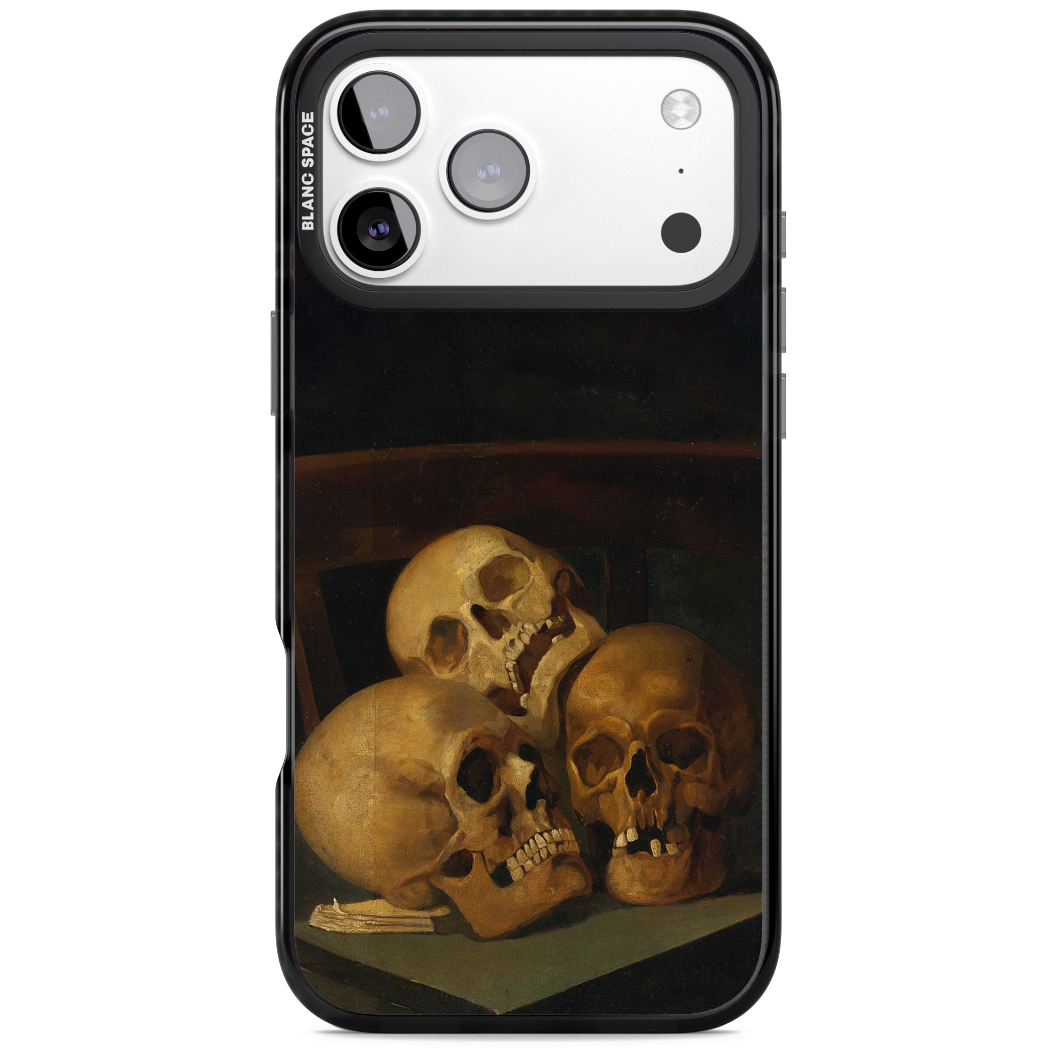 Still Life Of Three Skulls iPhone 17 Pro Impact Pro Black Phone Case