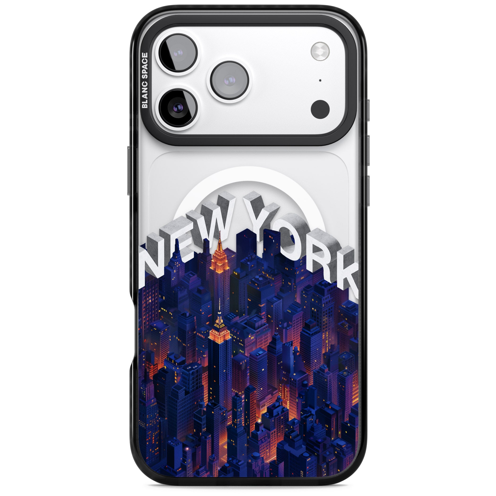 New York City iPhone 17 Pro Impact Pro Black Phone Case