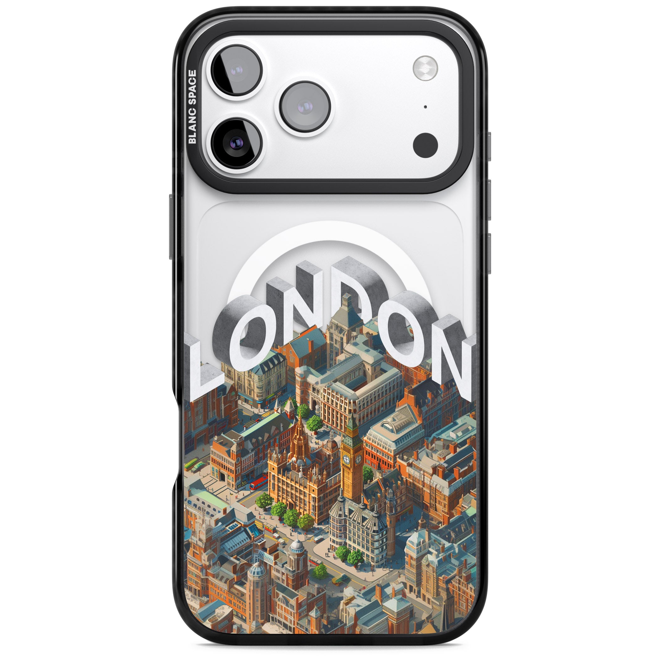 London iPhone 17 Pro Impact Pro Black Phone Case