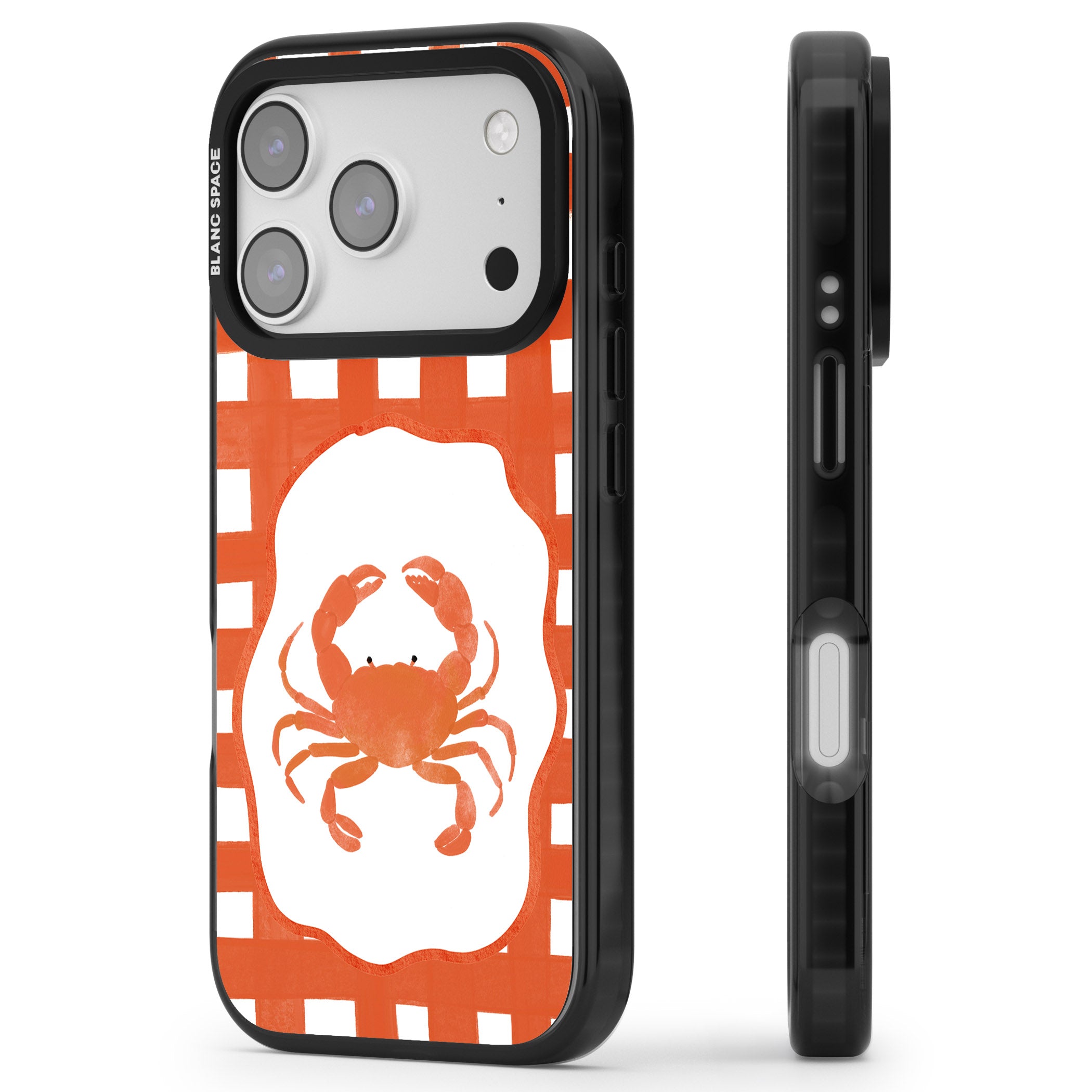 Red Lobster iPhone 17 Pro Impact Pro Black Phone Case Side Profile