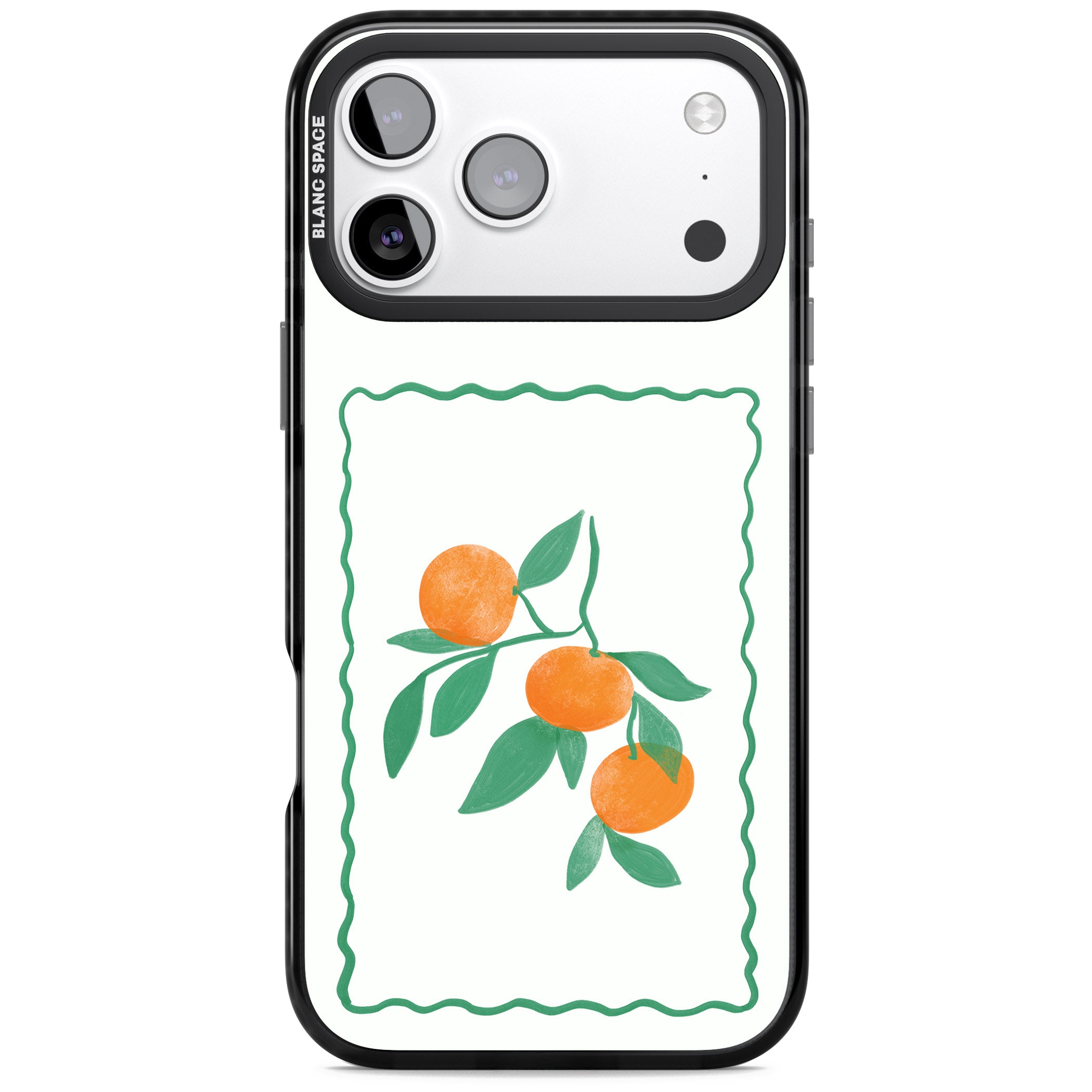 Italian Oranges iPhone 17 Pro Impact Pro Black Phone Case