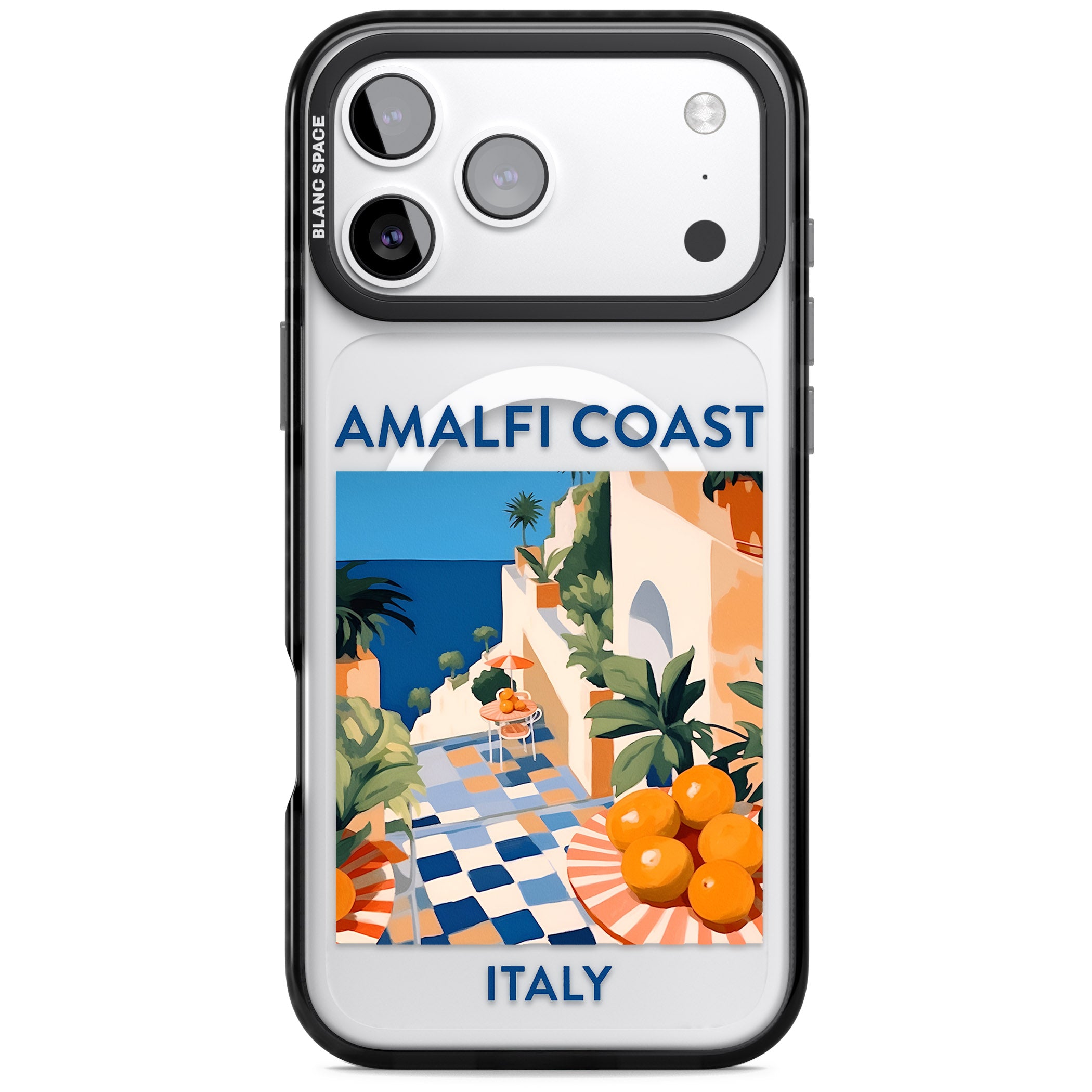 Amalfi Coast iPhone 17 Pro Impact Pro Black Phone Case