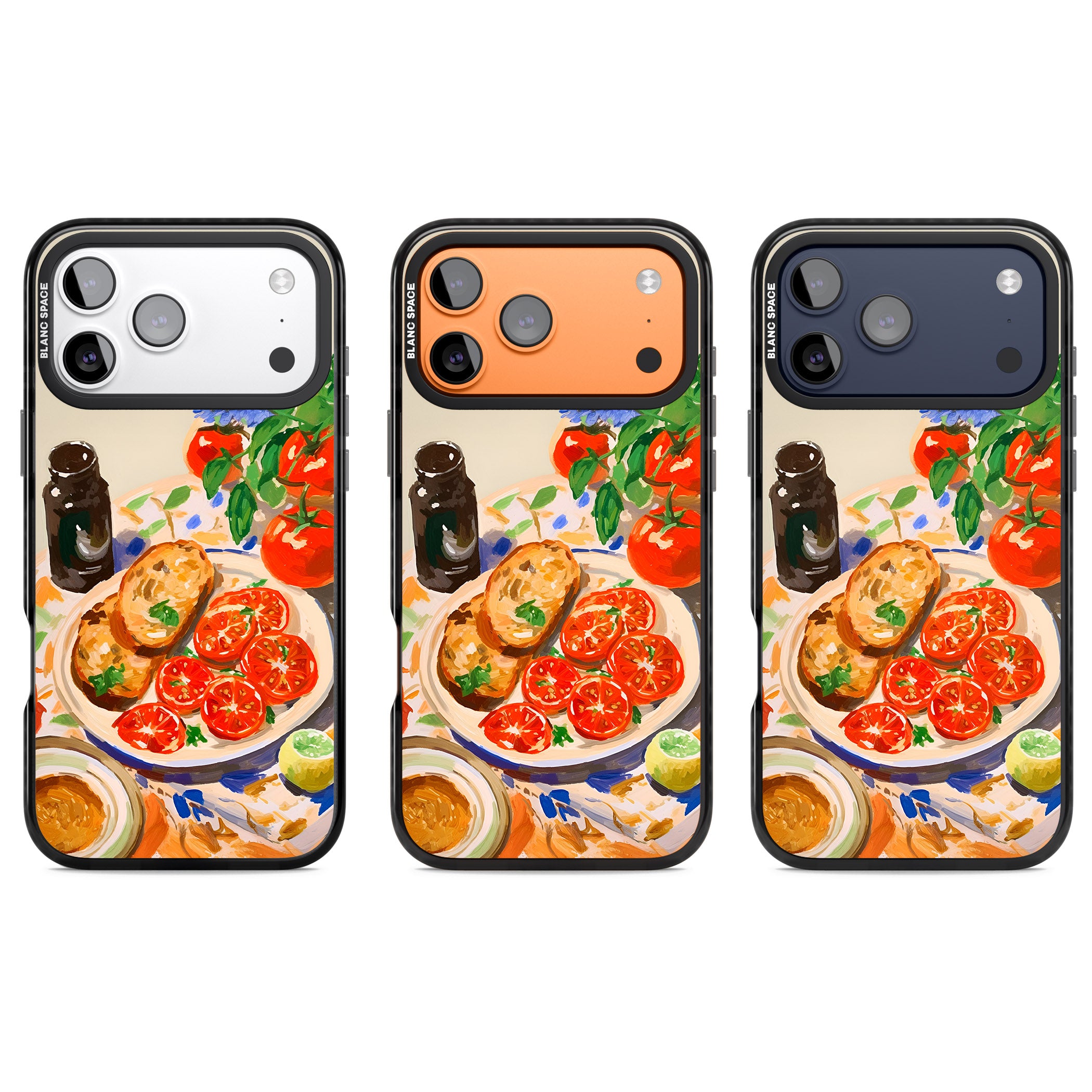 Bruschetta & Tomatoes iPhone 17 Pro Impact Pro Black Phone Case APT Impact Protection