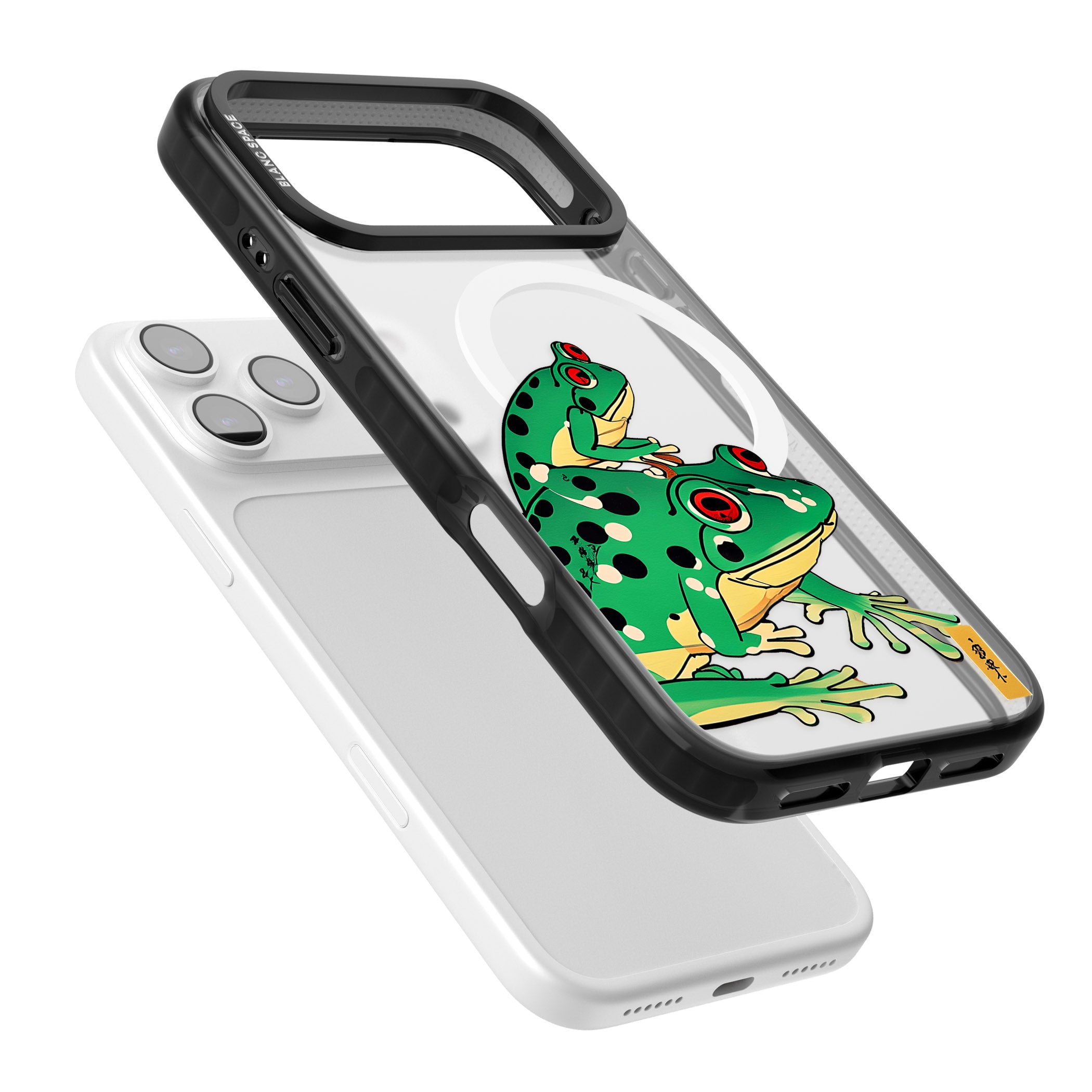Matsumoto Hoji Frog Green iPhone 17 Pro Impact Pro Black Phone Case Colours