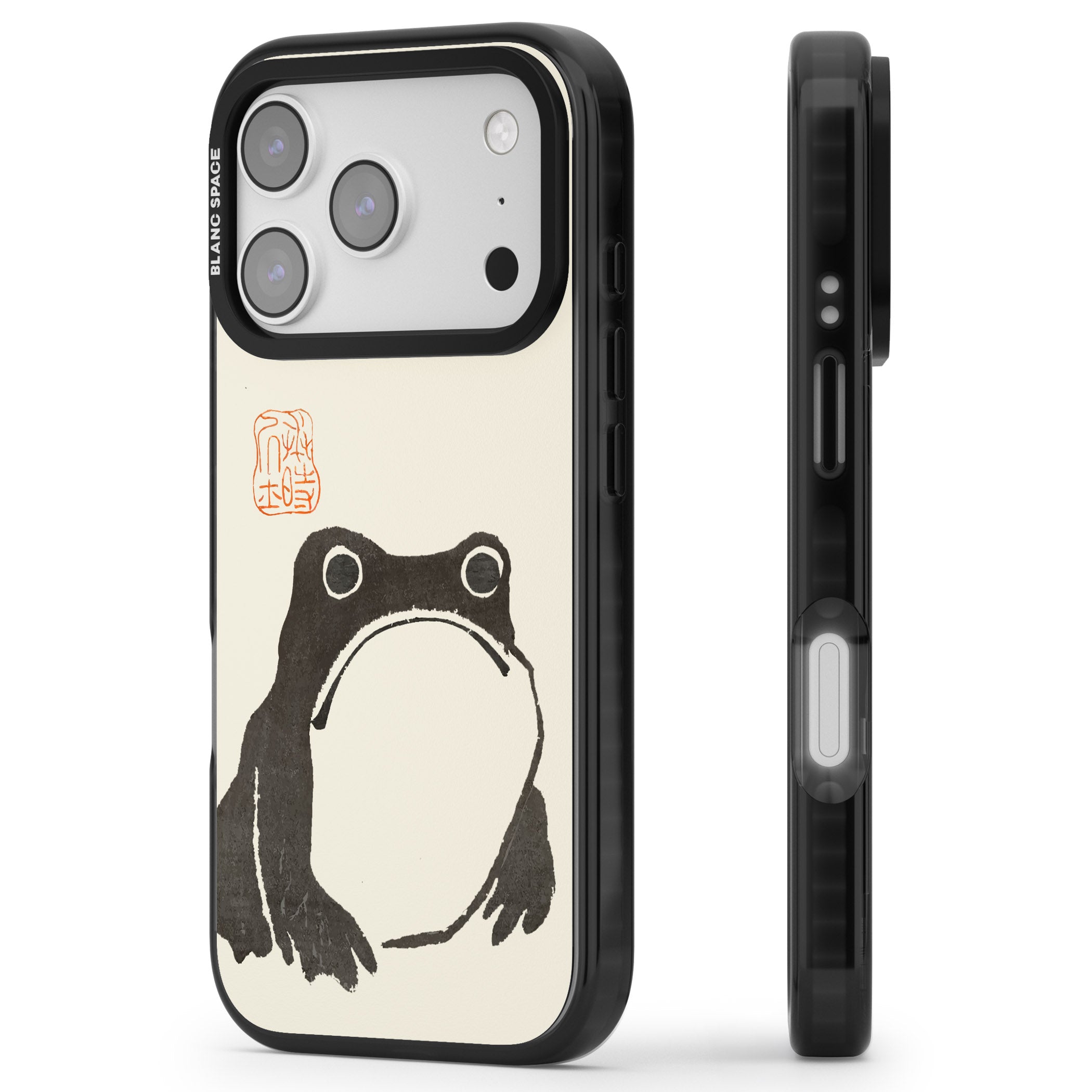 Matsumoto Hoji Frog iPhone 17 Pro Max Impact Pro Black Phone Case Side Profile
