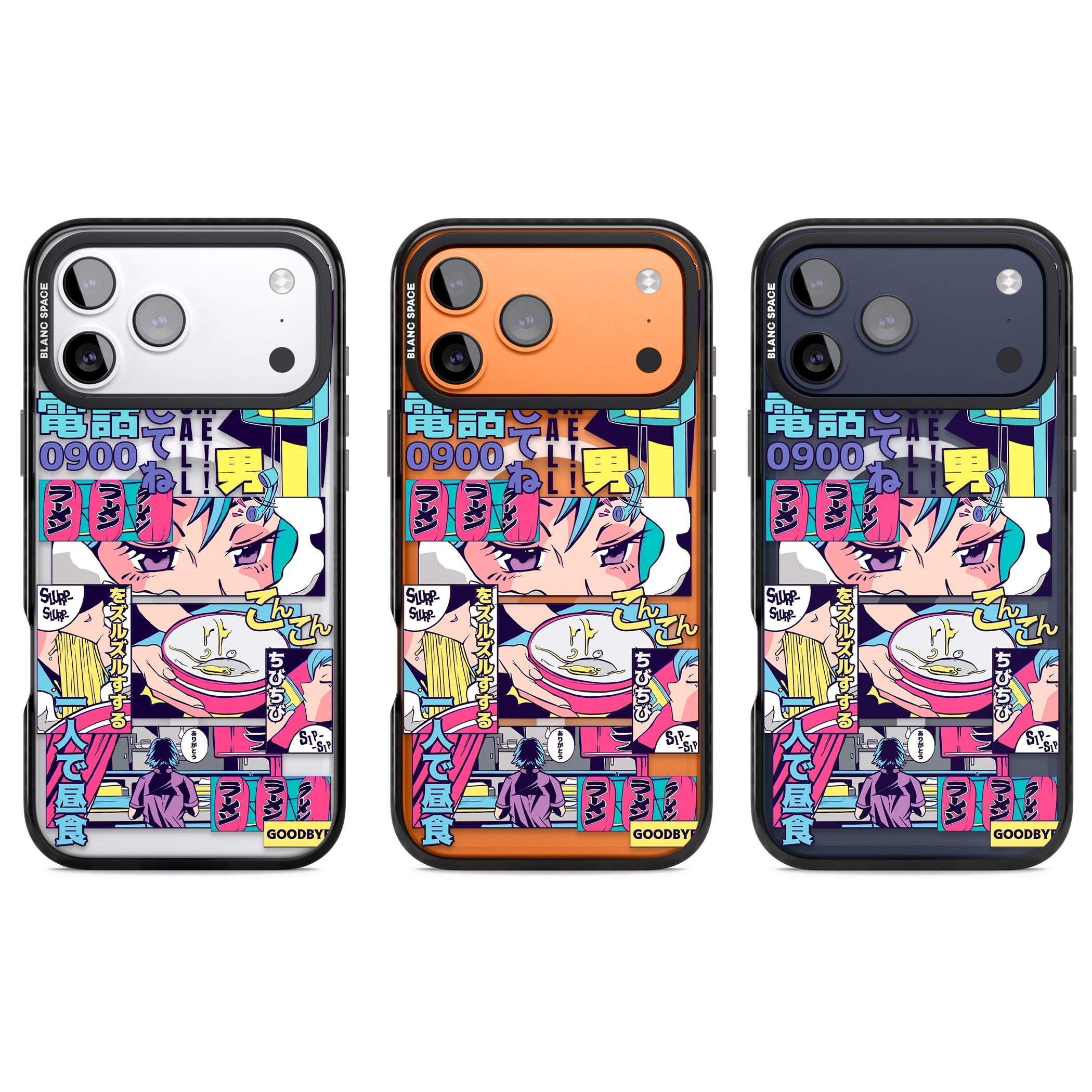 Vibrant Anime Comic iPhone 17 Pro Impact Pro Black Phone Case APT Impact Protection